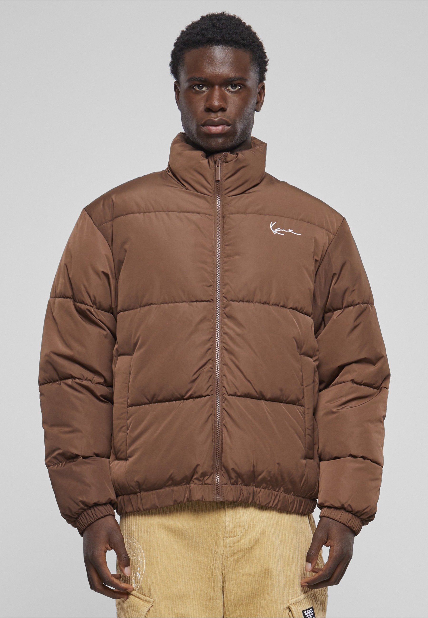 Karl Kani Winterjacke »Karl Kani Unisex KM233-052-2 KK Chest Signature Puffer Jacket« 1 Stk. tlg. ohne Kapuze