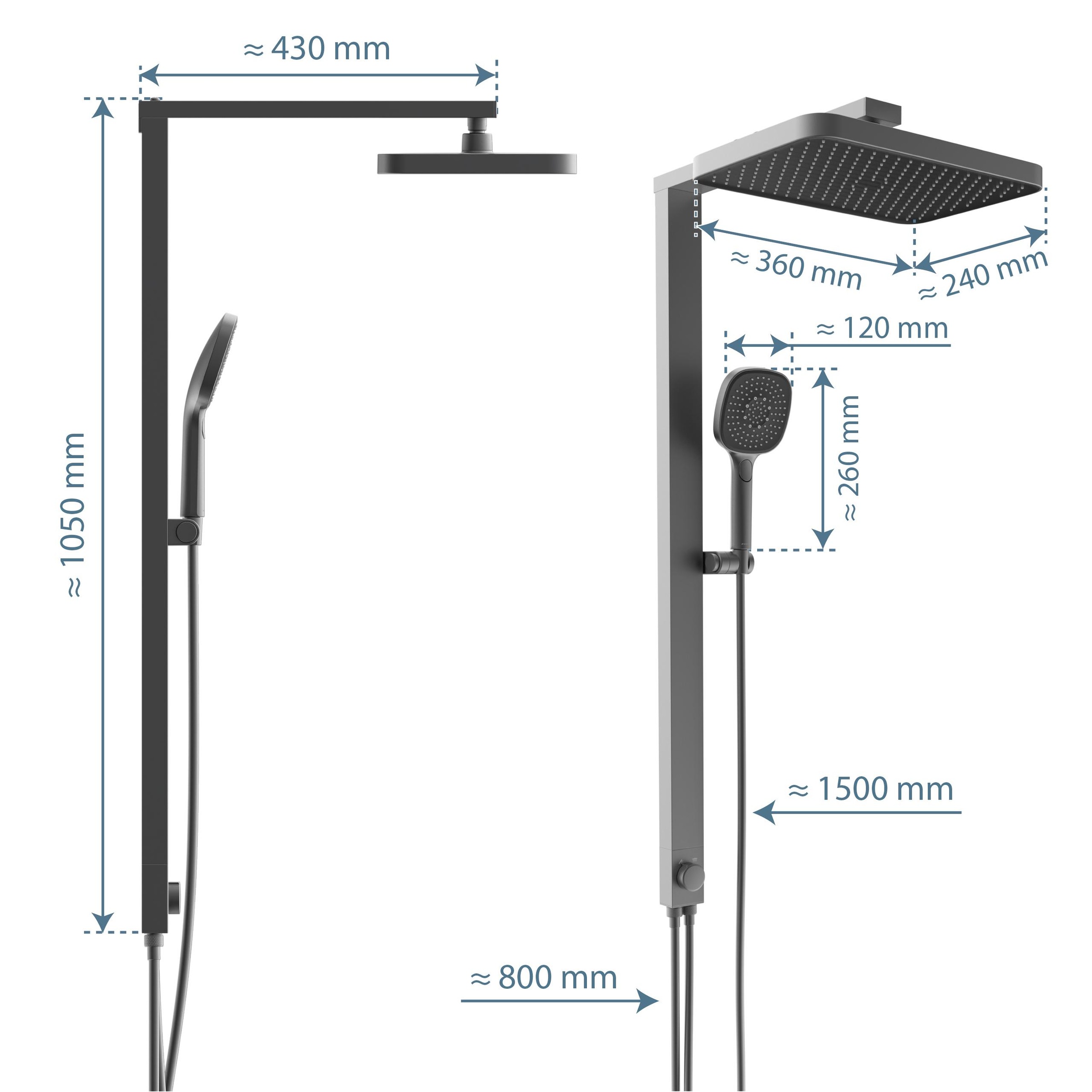 Schütte Brausegarnitur »LA PALMA« Komplett-Set, 