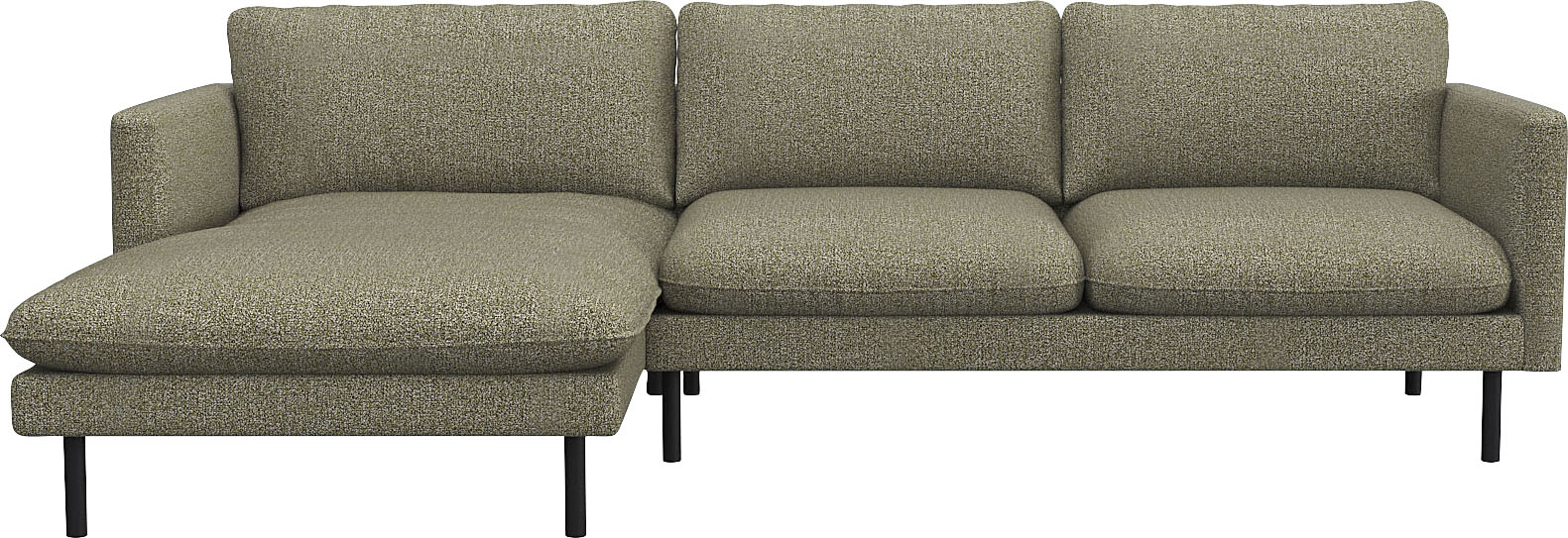 FLEXLUX Ecksofa "Bolzano, elegant und bequem, L-Form" Sitzaufbau mit Kaltschaum & Stahl-Wellen, loose Sitz -& Rückenkissen