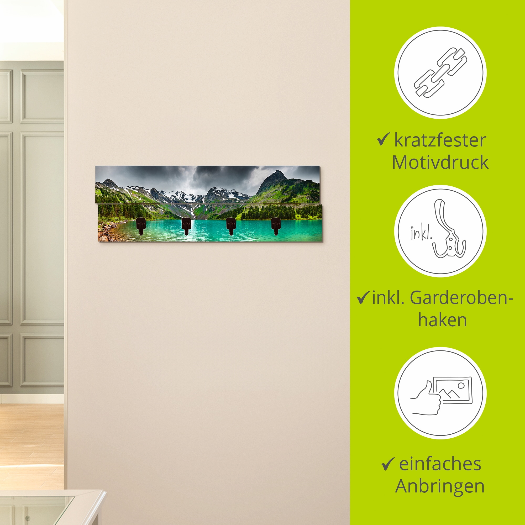 Artland Garderobenleiste »Bergsee«, teilmontiert