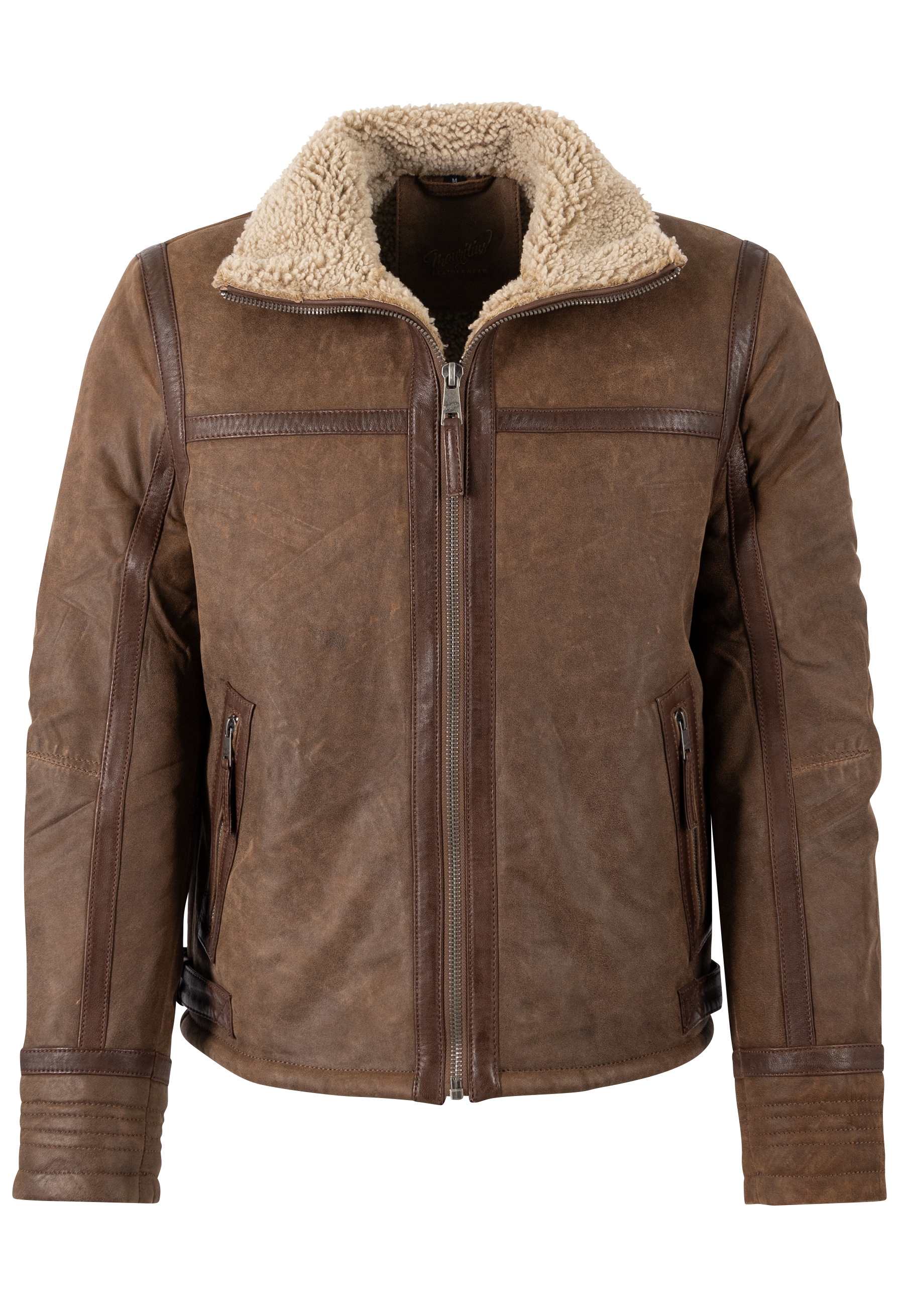 Mauritius Lederjacke »MMArcticon« mit Umlegekragen, Regular Fit