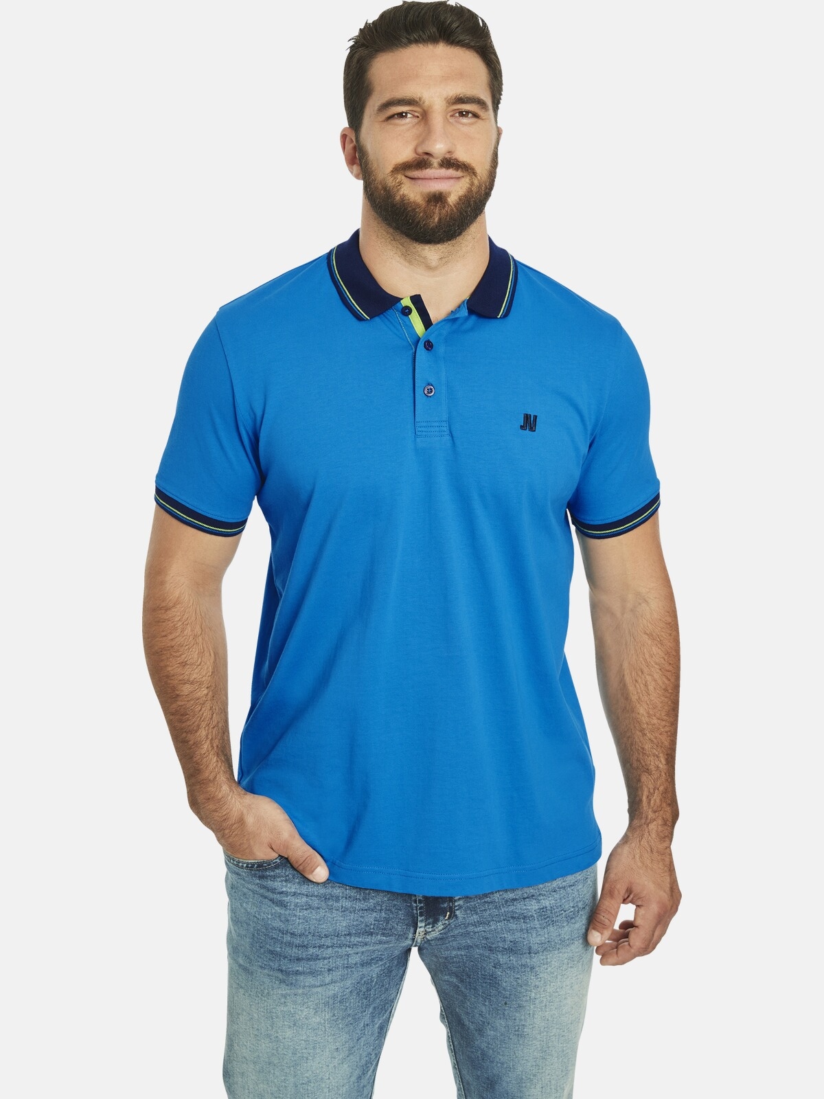 Poloshirt »Poloshirt TOTTE«, (1 tlg.), mit kleiner JV-Logo Stickerei