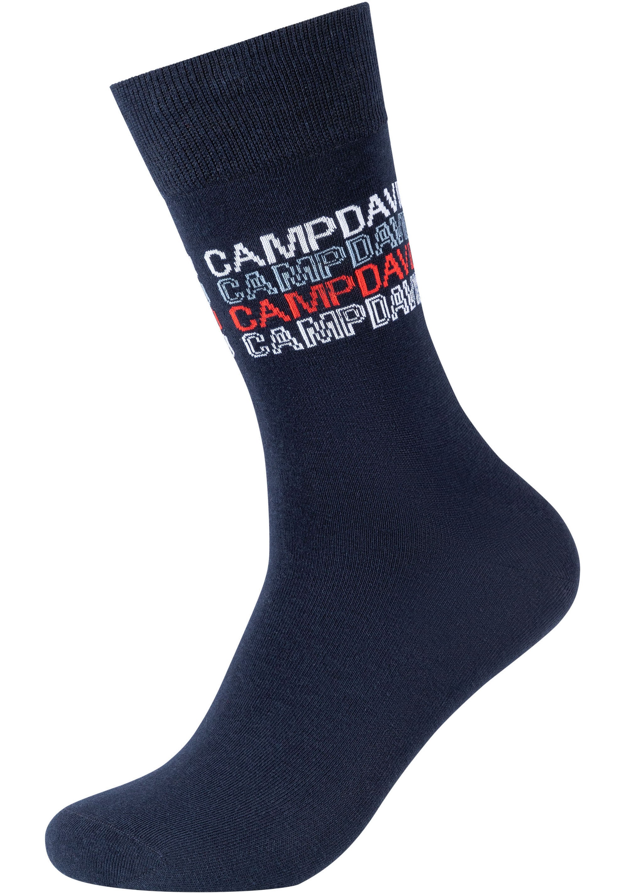 CAMP DAVID Socken »casual«, (4 Paar), mit Markenlogo