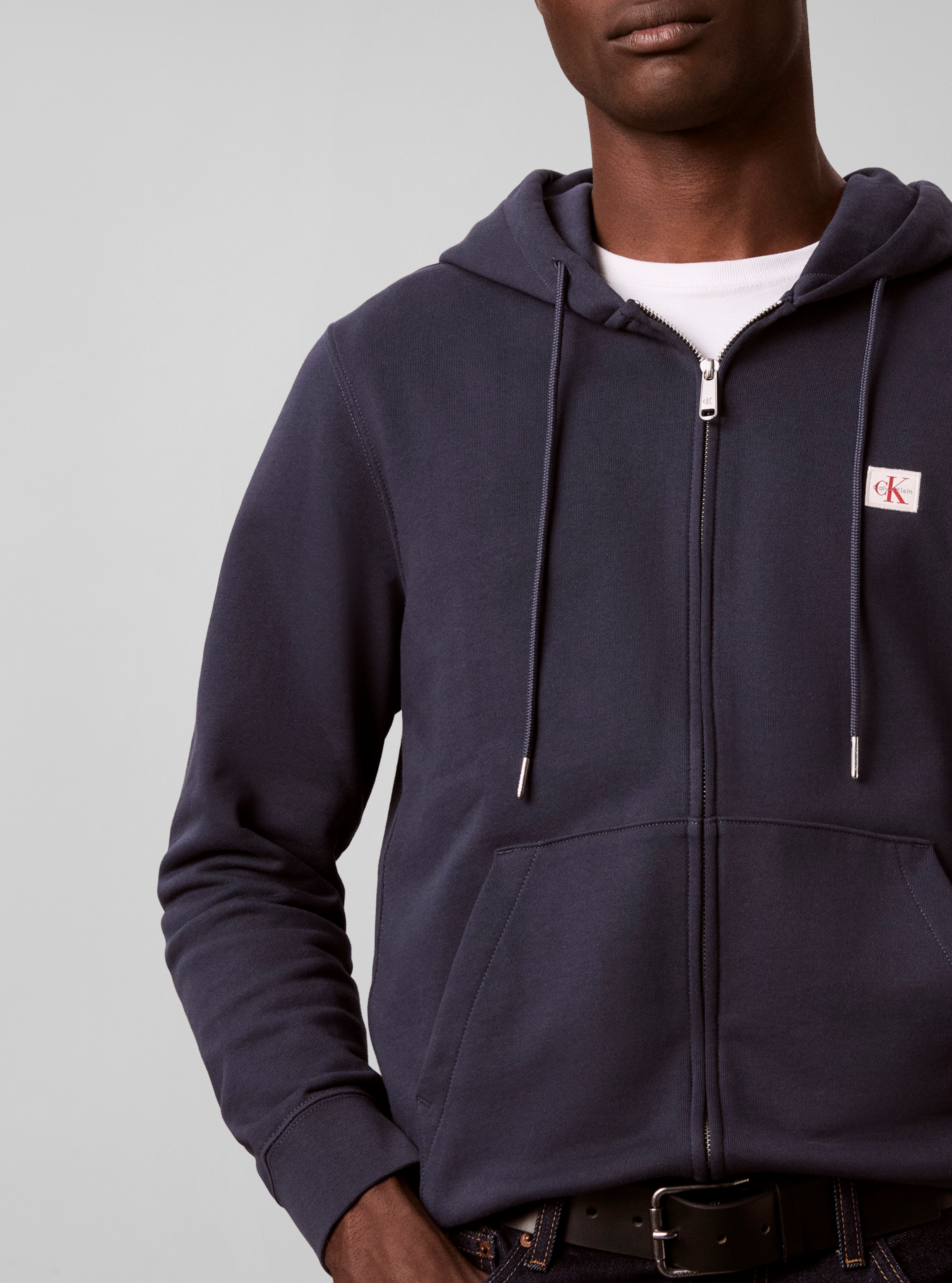 Calvin Klein Jeans Kapuzensweatshirt »WOVEN HOODIE«, Regular fit mit Kapuze
