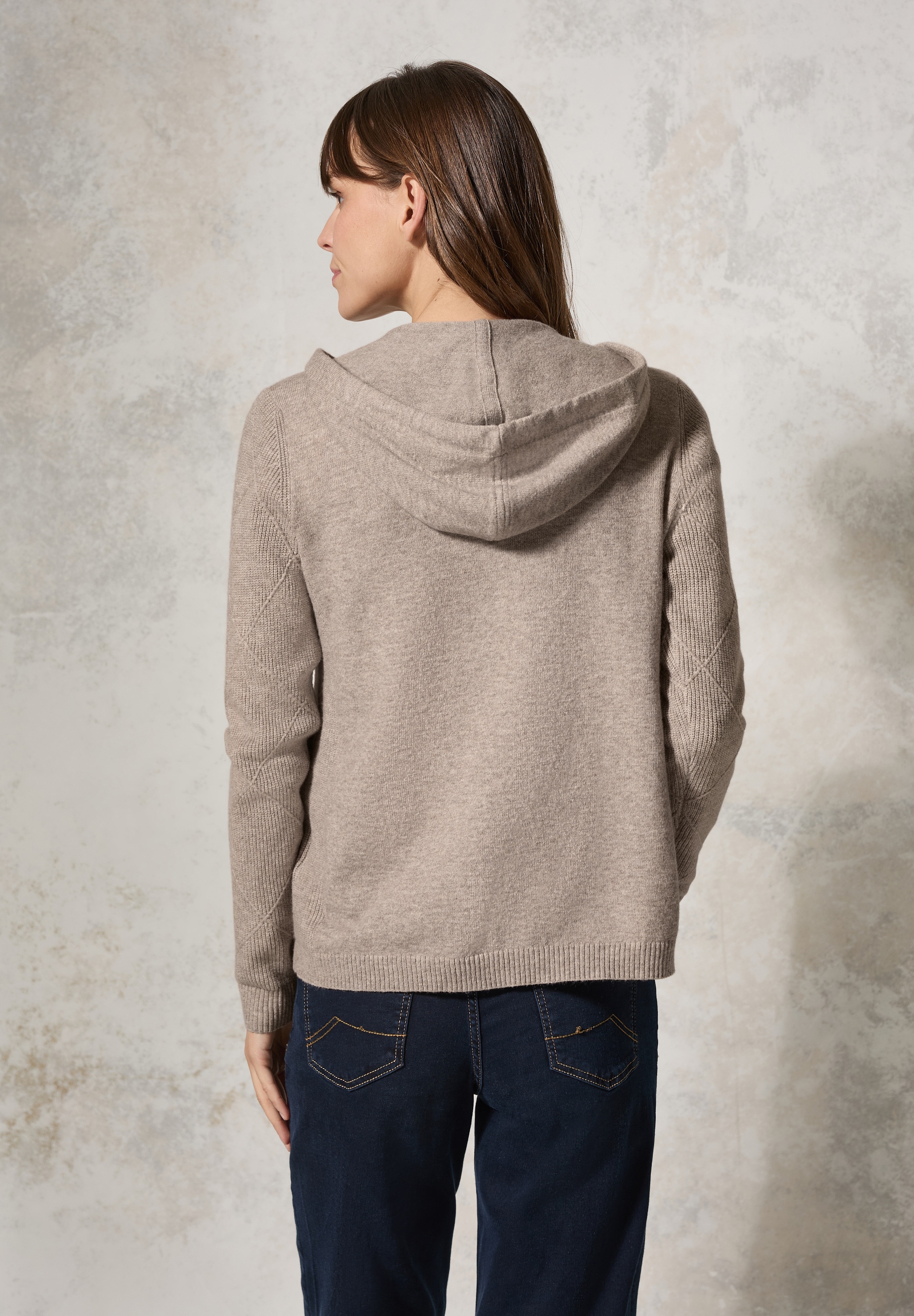 Cecil Cardigan, mit Materialmix
