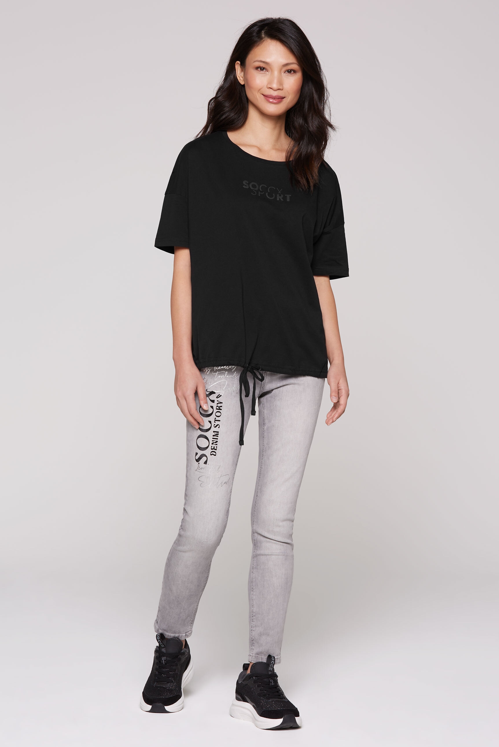 SOCCX Rundhalsshirt, aus Baumwolle