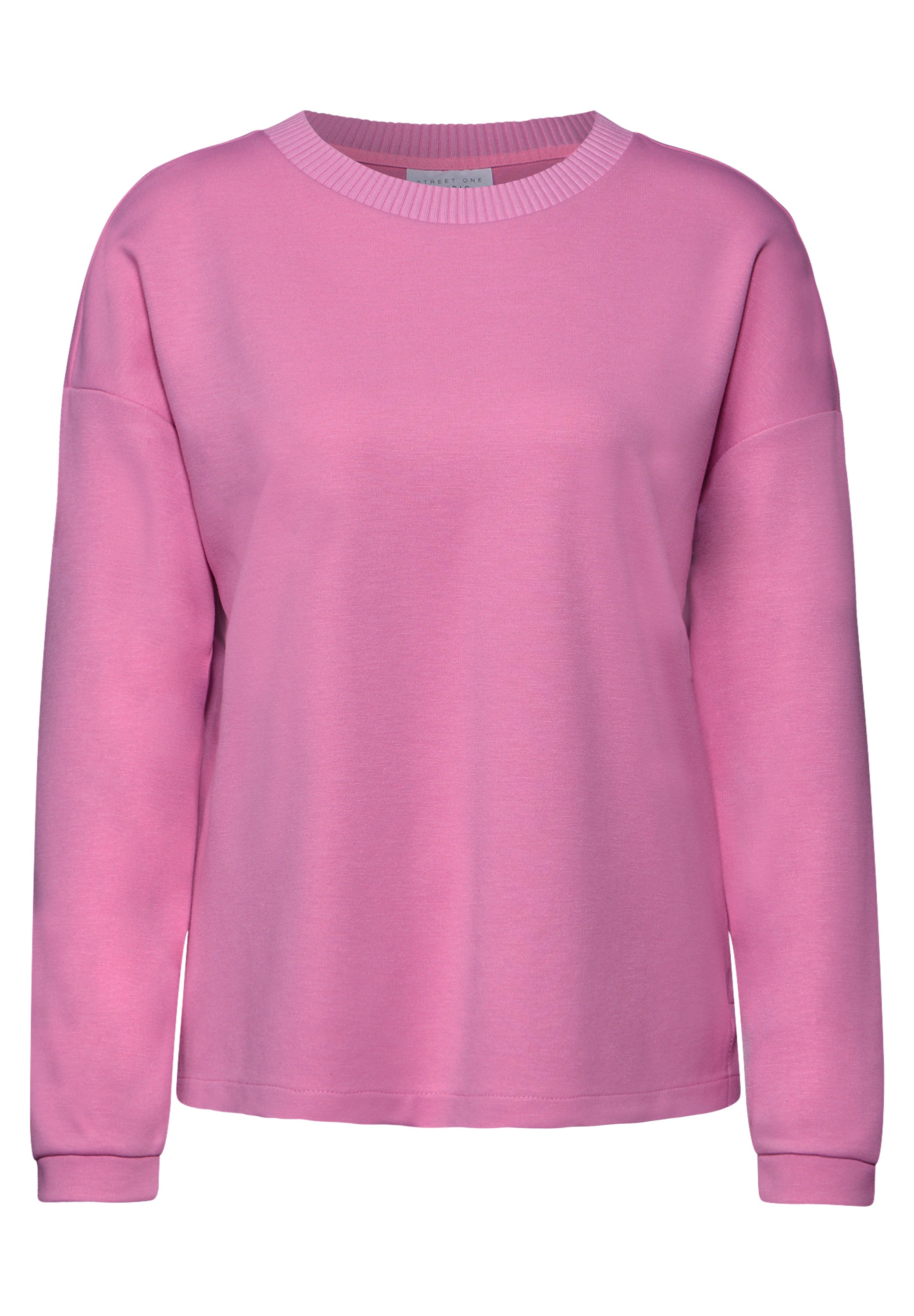 STREET ONE STUDIO Langarmshirt, aus elastischem Materialmix