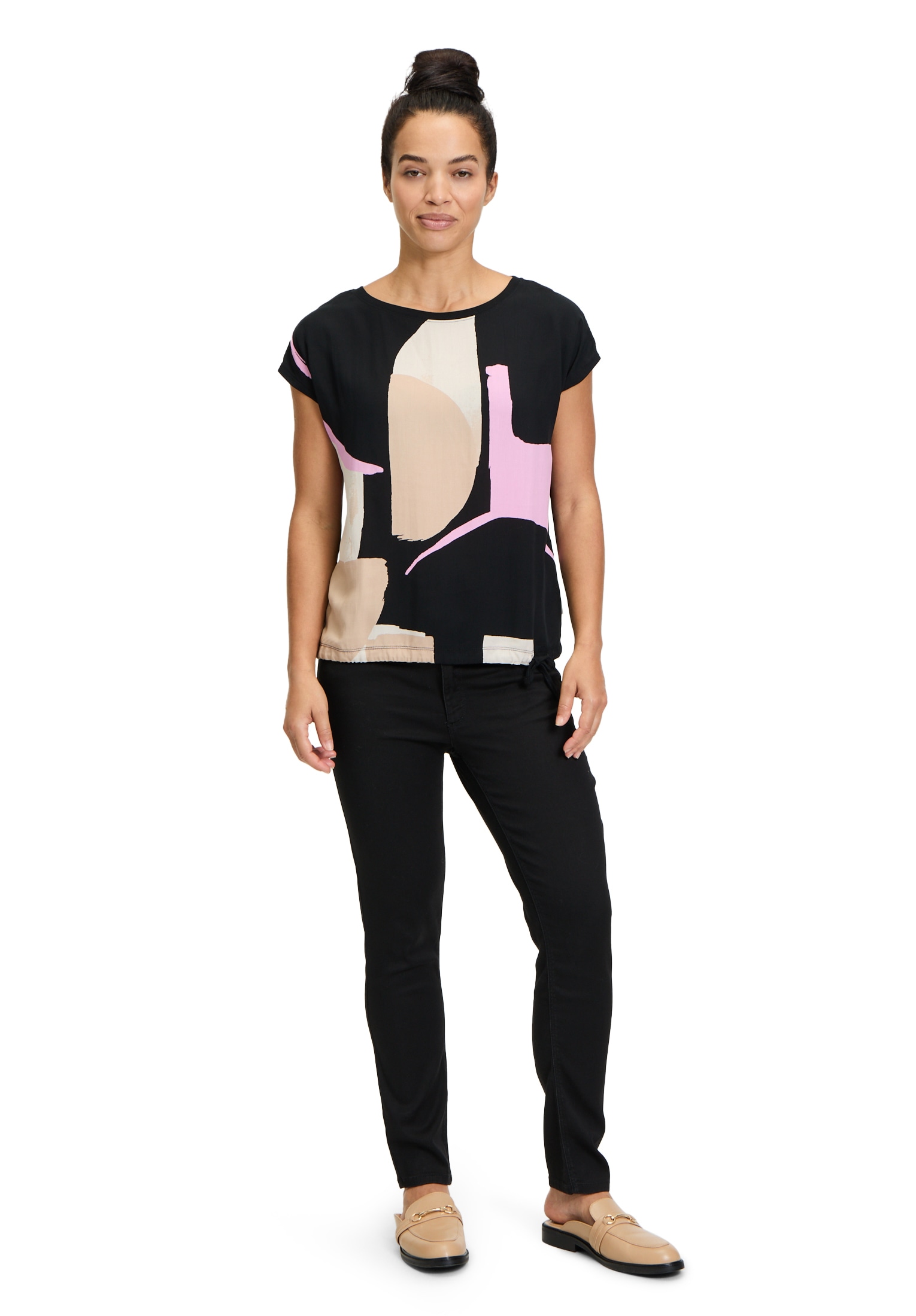 Betty&Co Kurzarmshirt »Betty & Co Damen Casual-Shirt mit Print«, (1 tlg.), Druck