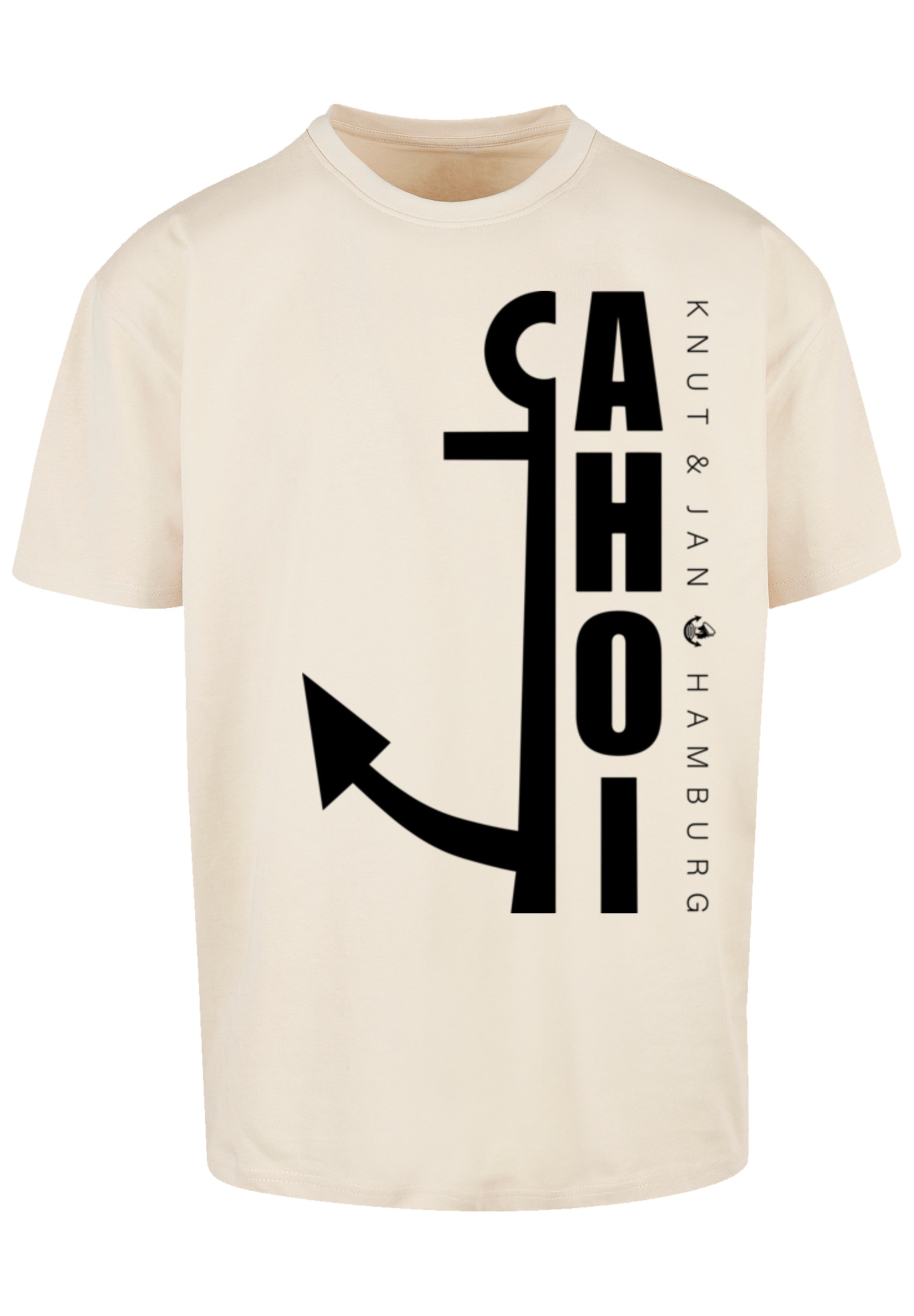 F4NT4STIC T-Shirt »Ahoi Anker Knut & Jan Hamburg«, Print