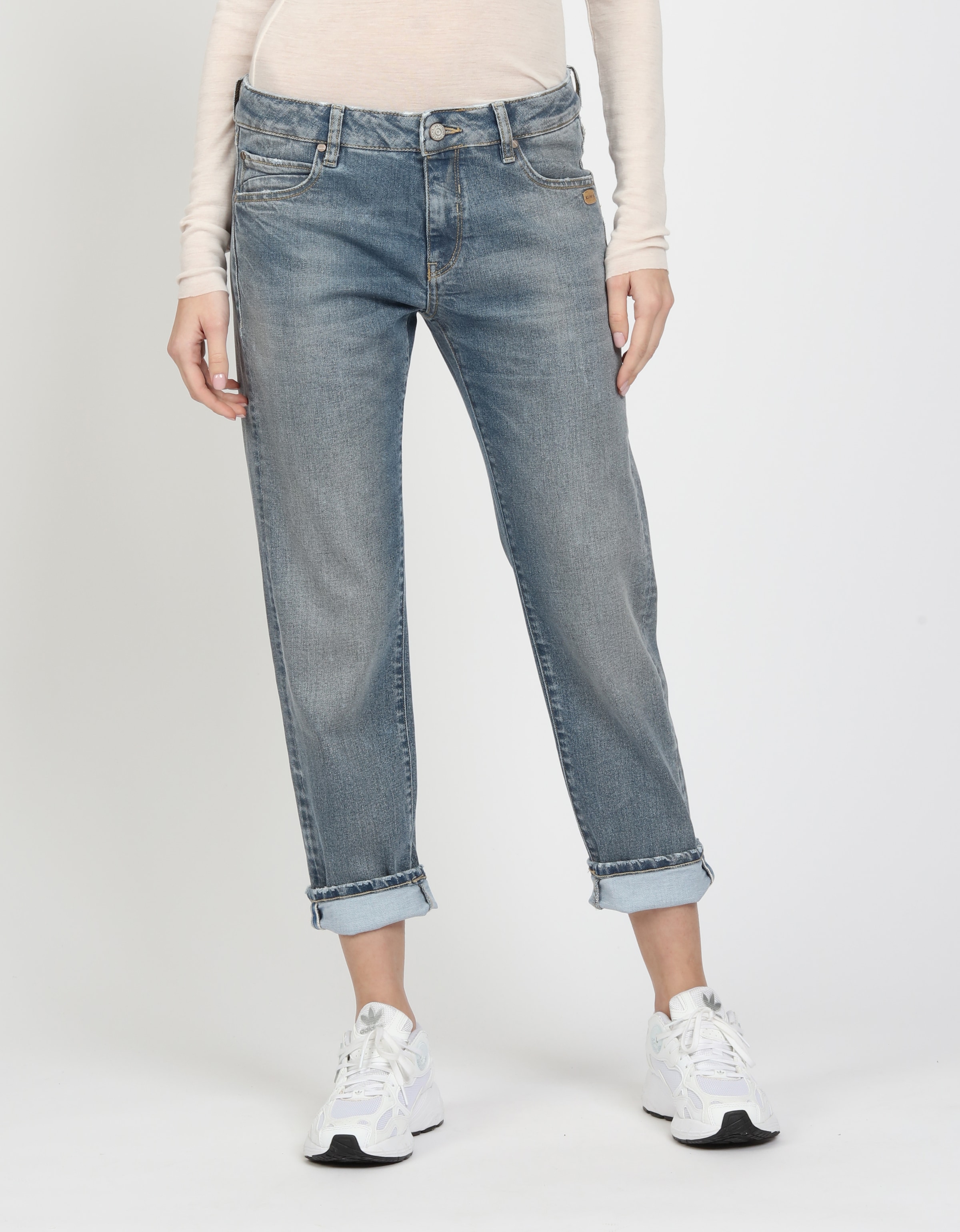 GANG Boyfriend-Jeans "94NADIA", 5-Pocket Style mit Reißverschluss und Knopf günstig online kaufen