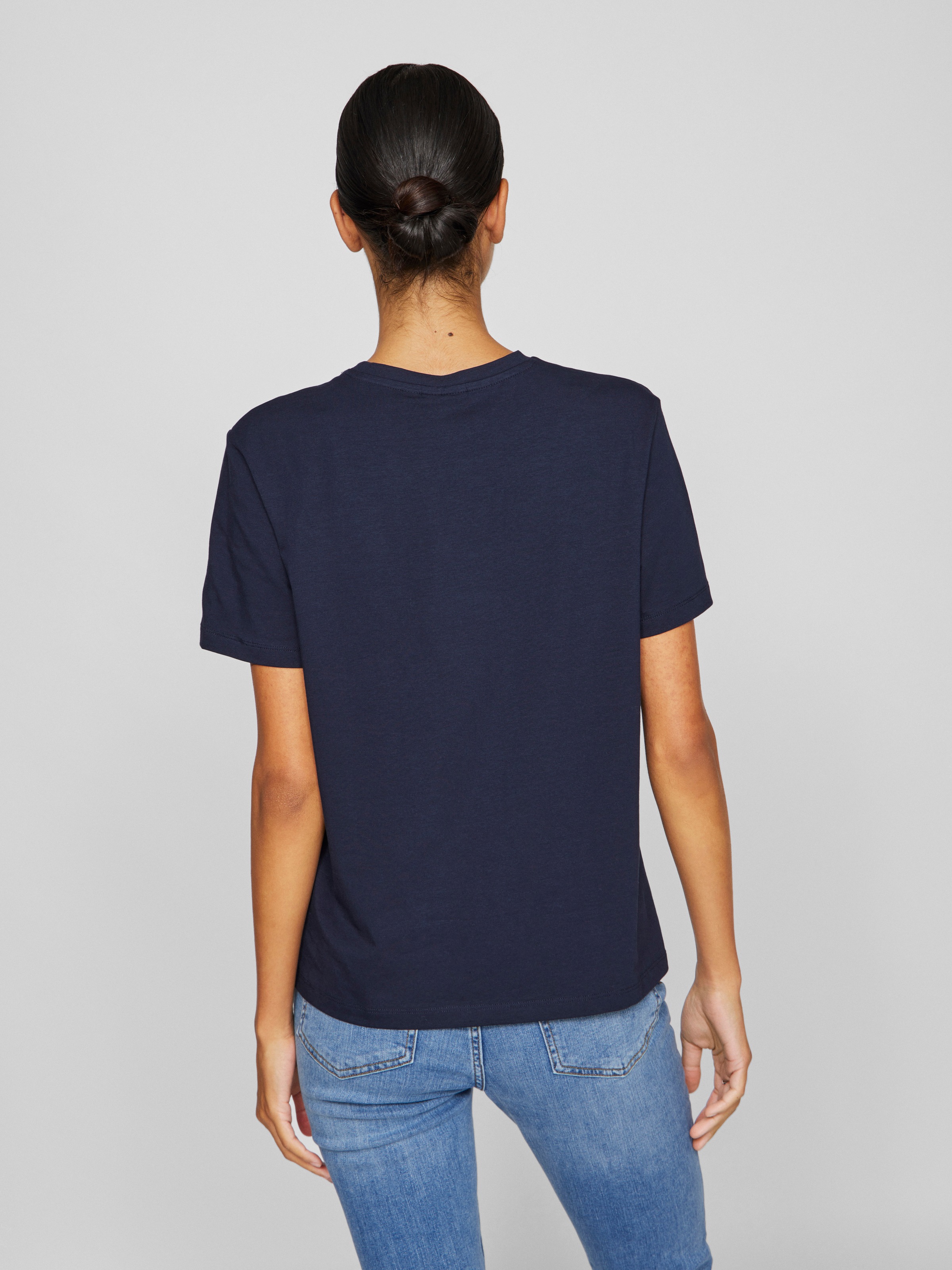 Vila Vinora S/S T-Shirt Navy Blazer XL 2