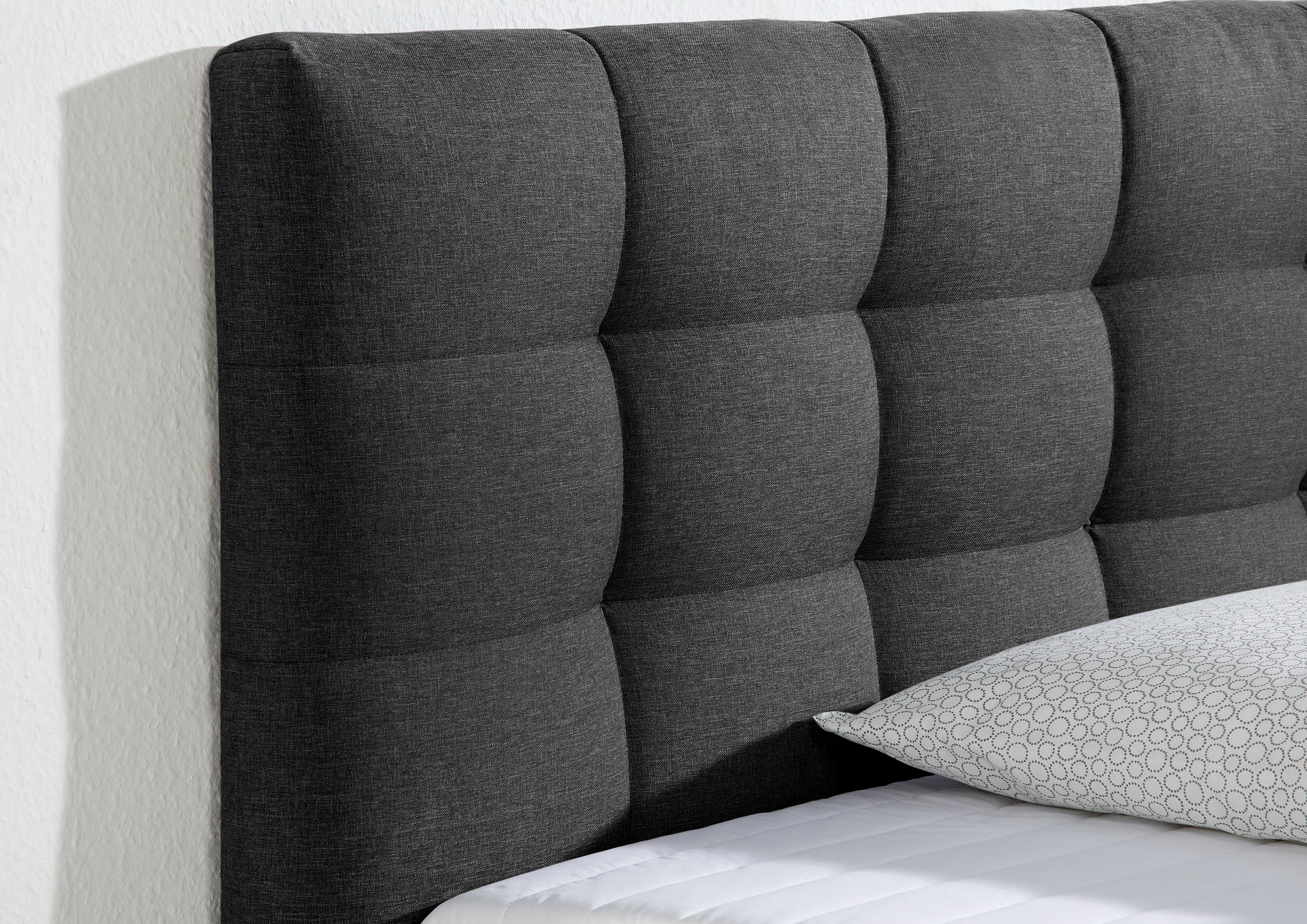 Boxbett HOME AFFAIRE "Vaasa", grau (anthrazit), B:174cm L:210cm, Komplettbetten, inkl. Bettkasten & Topper, XXL-Ausführung, Überlänge 220 cm 6