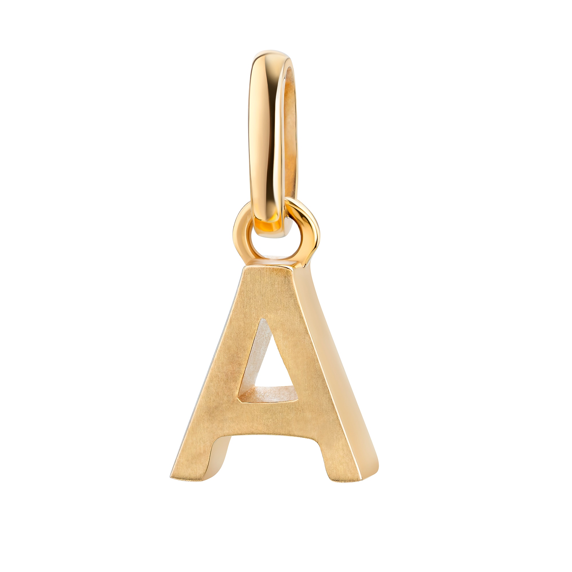 FIRETTI Damen Kettenanhänger "Schmuck Geschenk Gold 333 Halsschmuck Anhänger Buchstabe Alphabet", A, Gelbgold 333, 0,83 ggelbgoldfarben, Gelbgold