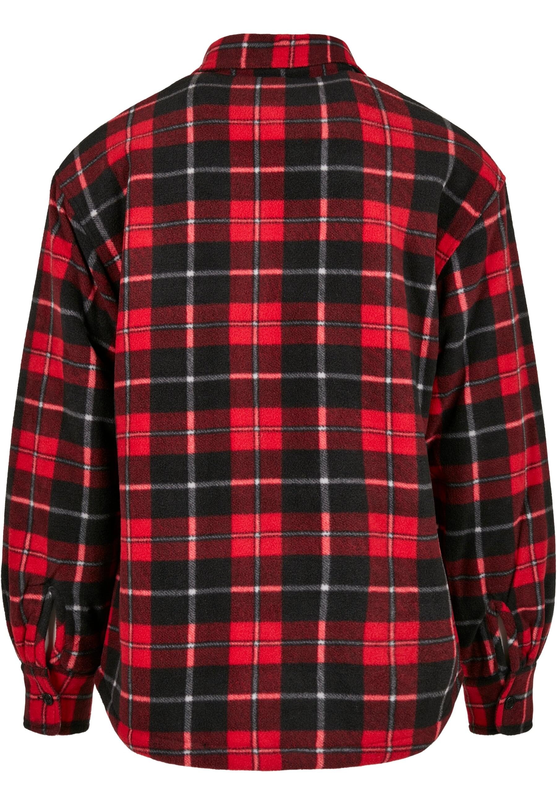 URBAN CLASSICS Allwetterjacke »Urban Classics Herren Plaid Teddy Lined Shirt Jacket«, (1 St.), ohne Kapuze