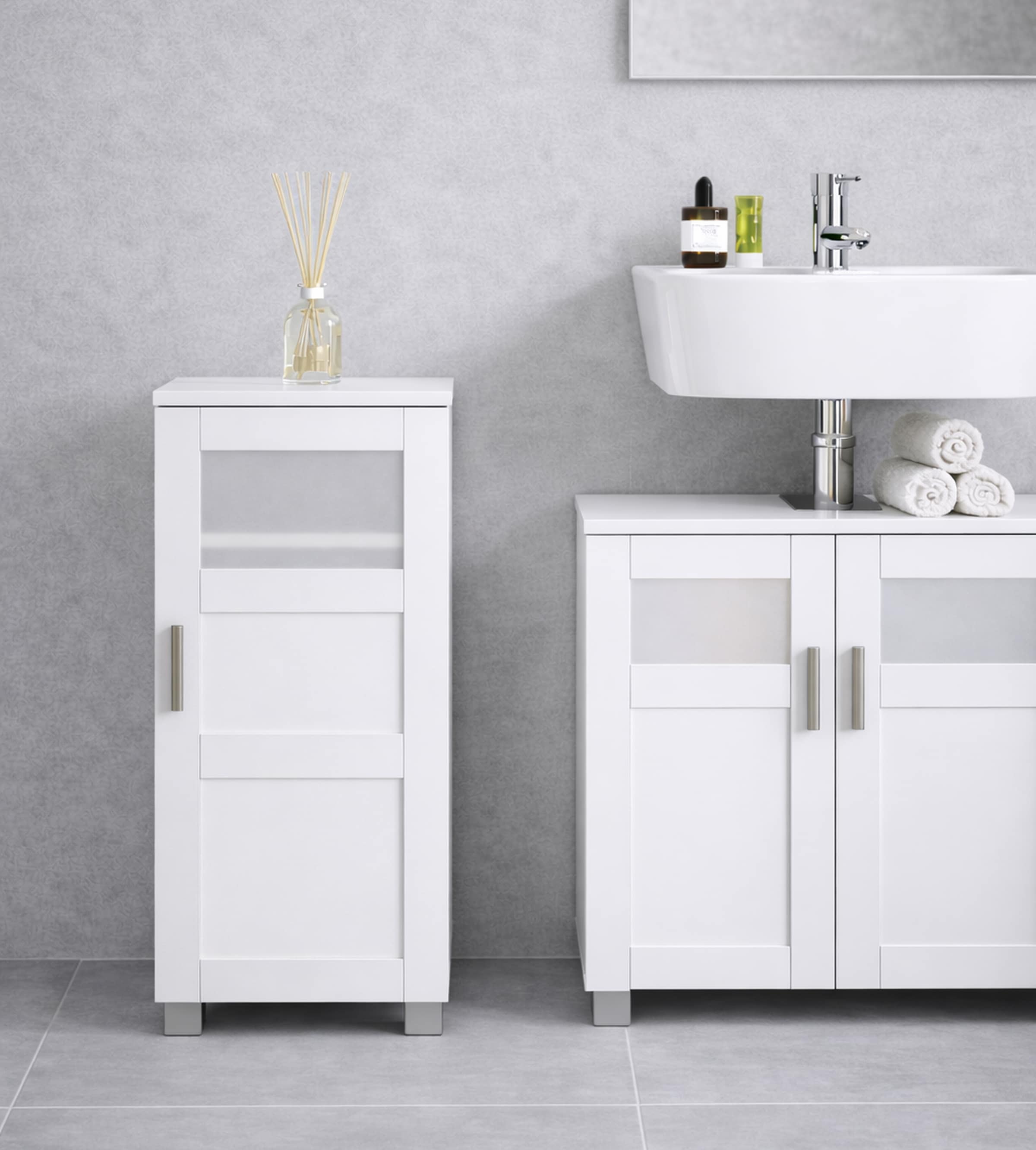 VCM Midischrank »Holz Badschrank Midischrank Nilari 70 x 38 x 28 cm« 1 Stk. tlg.