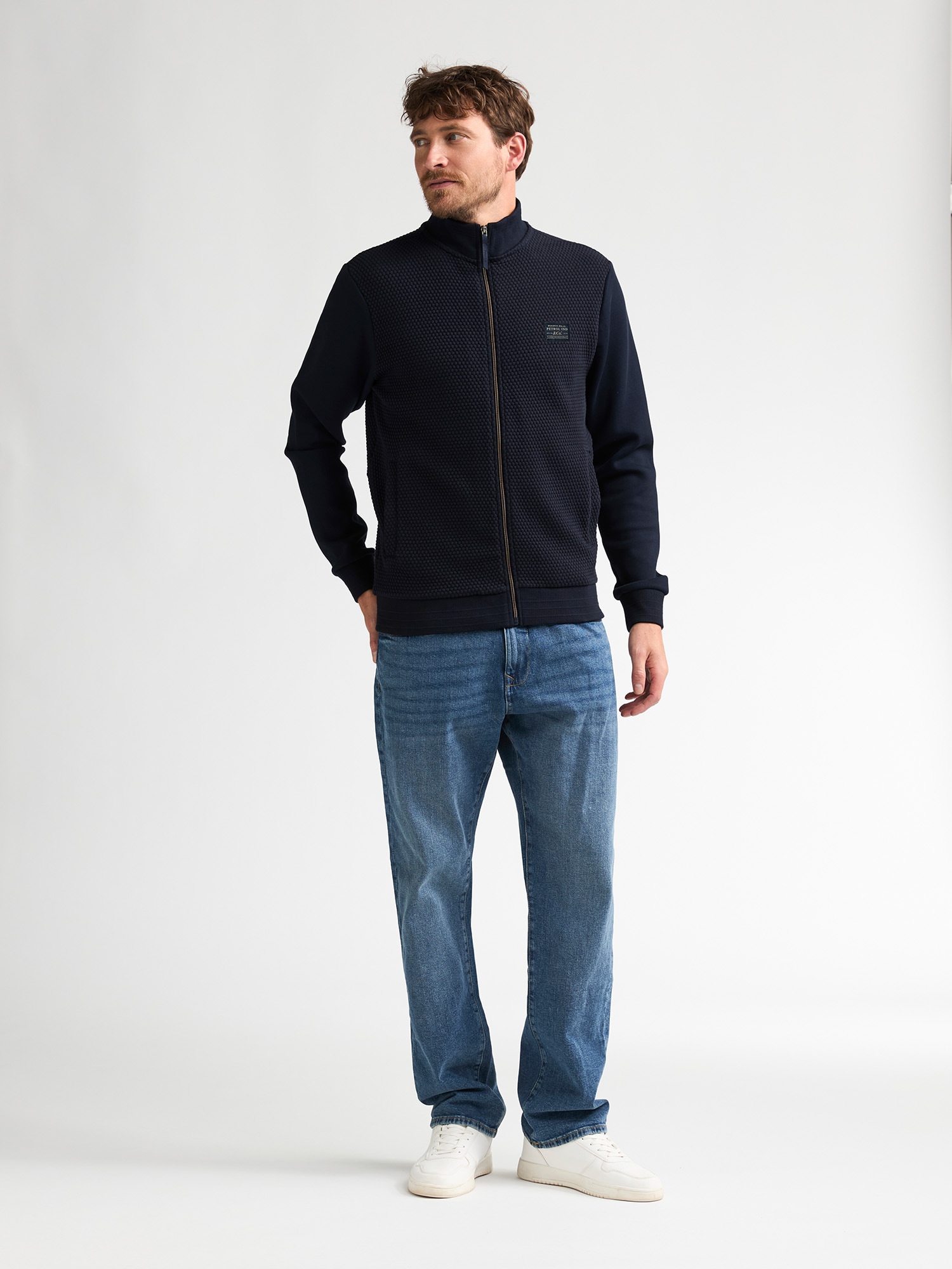Petrol Industries Sweatshirt , mit Reißverschluss und Stehkragen
