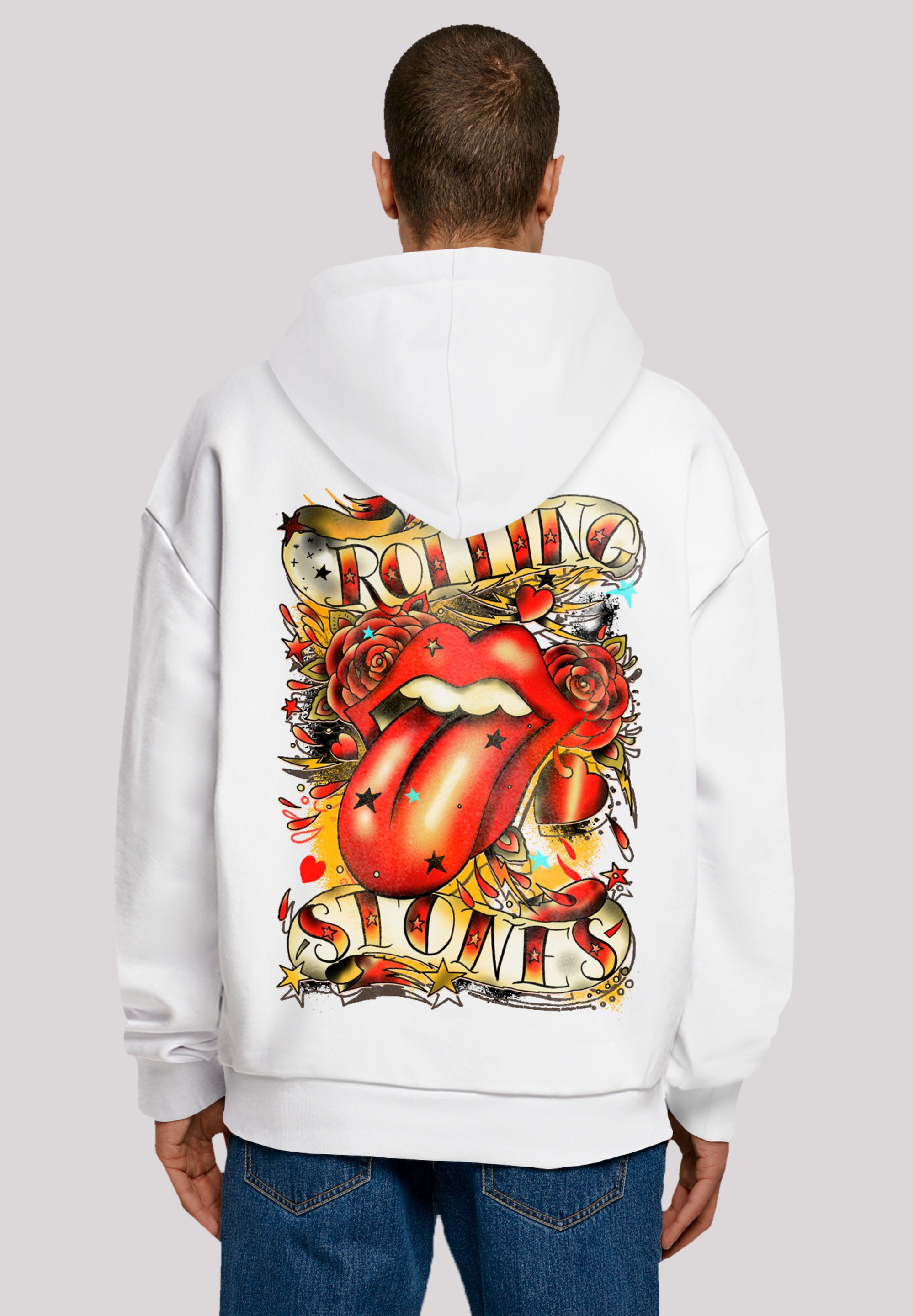 F4NT4STIC Kapuzenpullover "The Rolling Stones Tongue And Stars", Musik, Ban günstig online kaufen