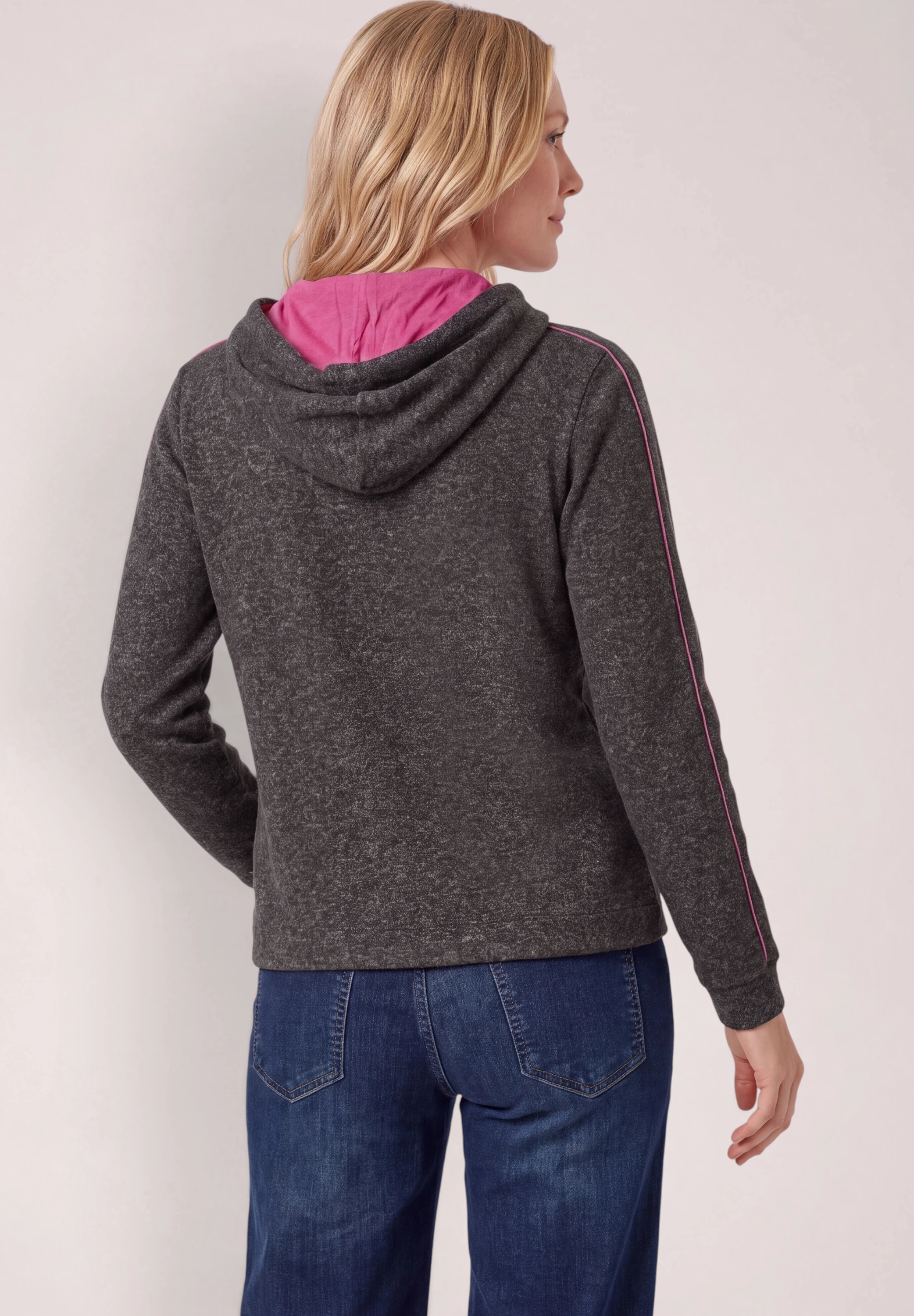 Cecil Langarmshirt aus softem Materialmix
