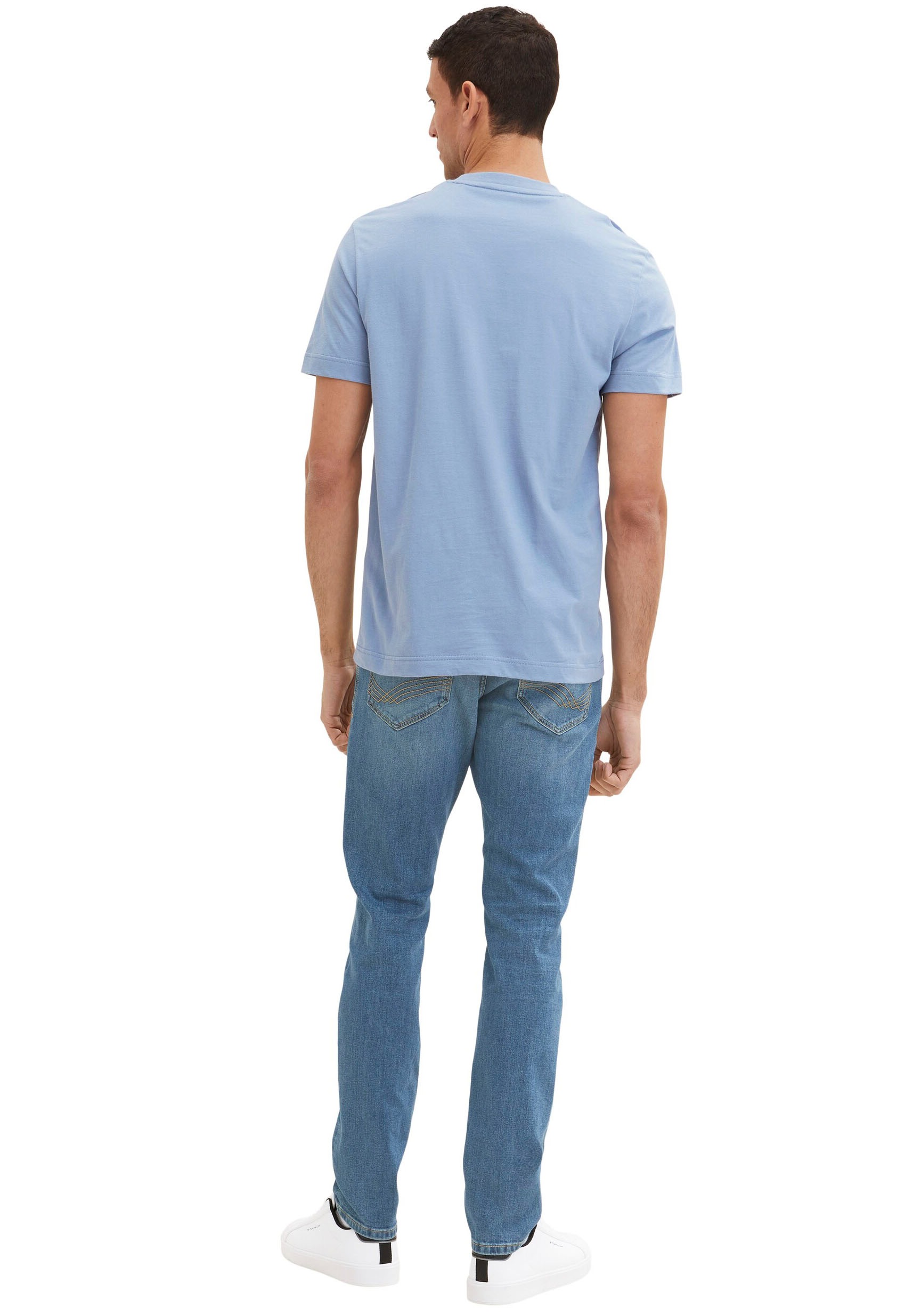 Tom Tailor Herren T-Shirt PRINTED CREWNECK - Regular Fit günstig online kaufen