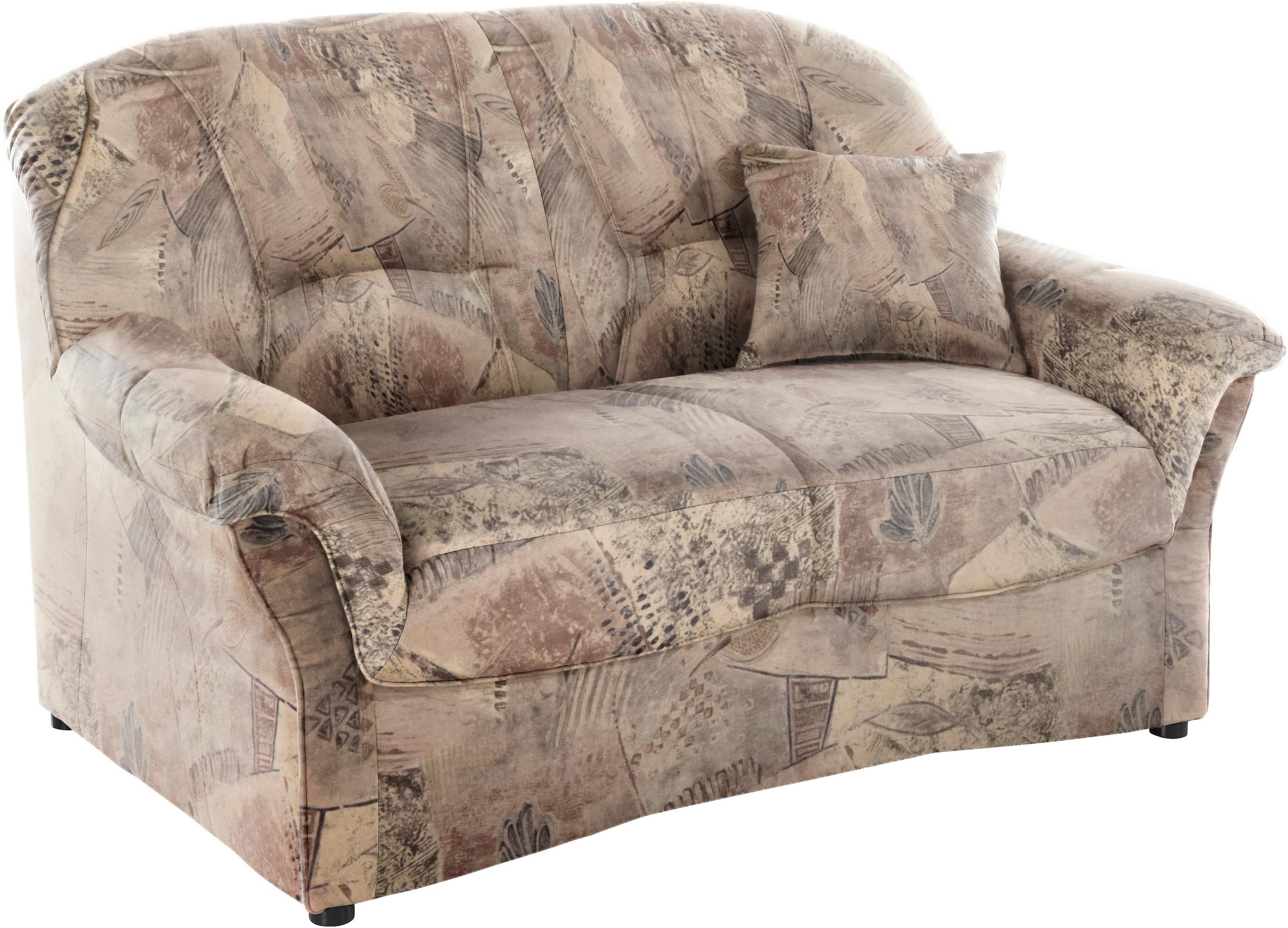 DOMO collection "Bahia zeitlos & elegantes Sofa, bequem" Microfaser, natur
