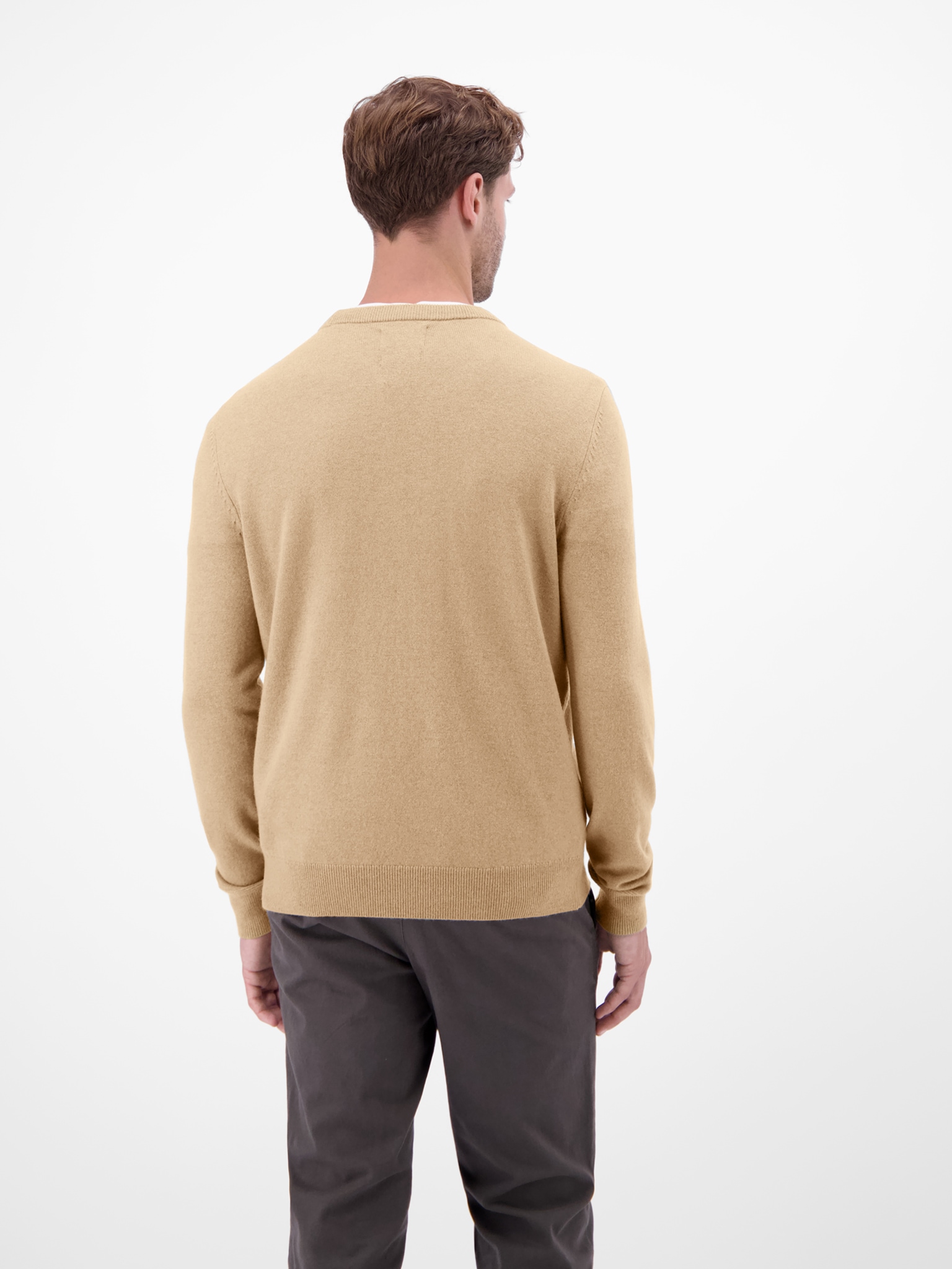 LERROS Strickpullover mit Logo Stickerei