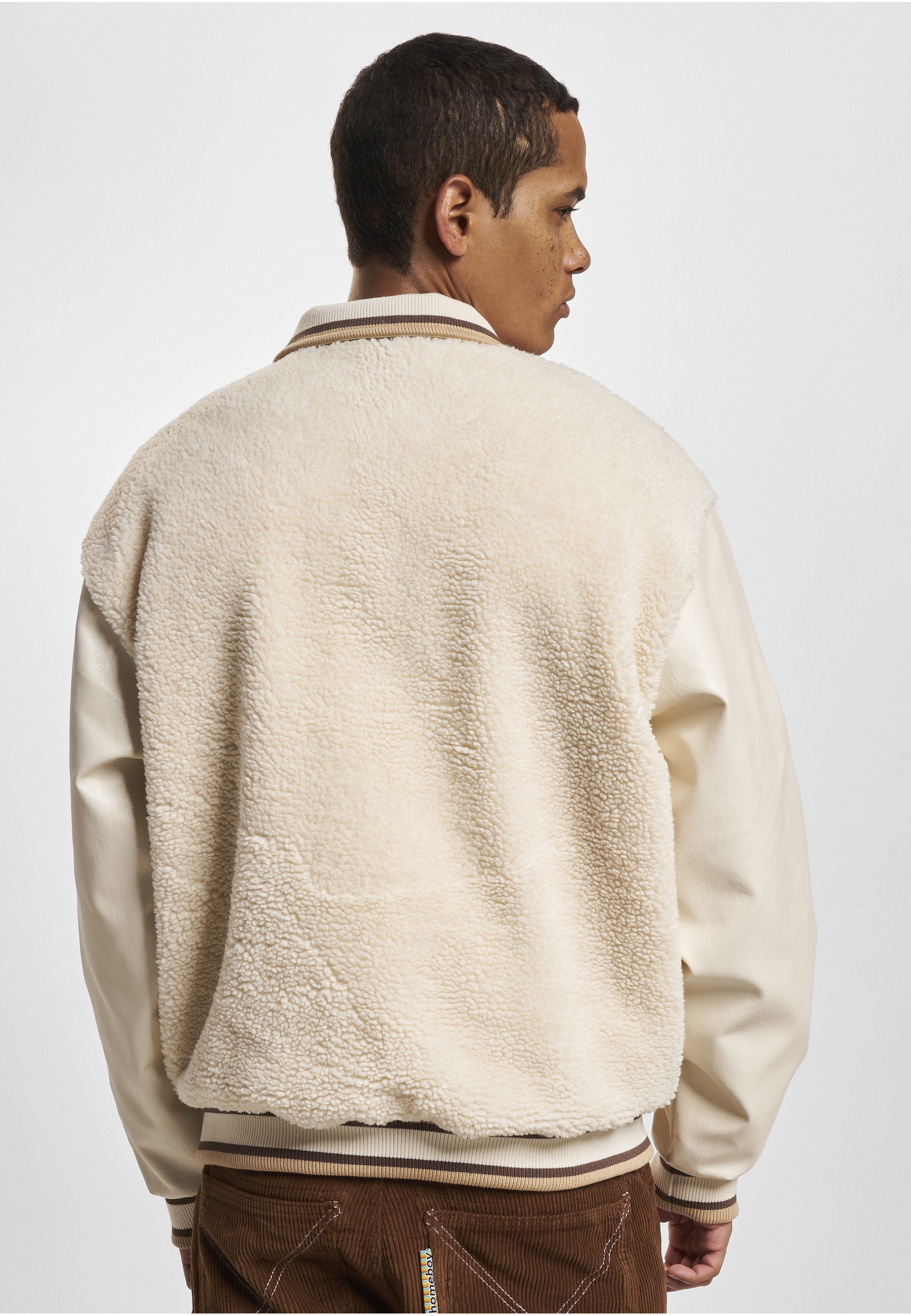 Karl Kani Collegejacke »Karl Kani Herren KM234-009-1 KK OG Teddy College Jacket« 1 Stk. tlg. ohne Kapuze