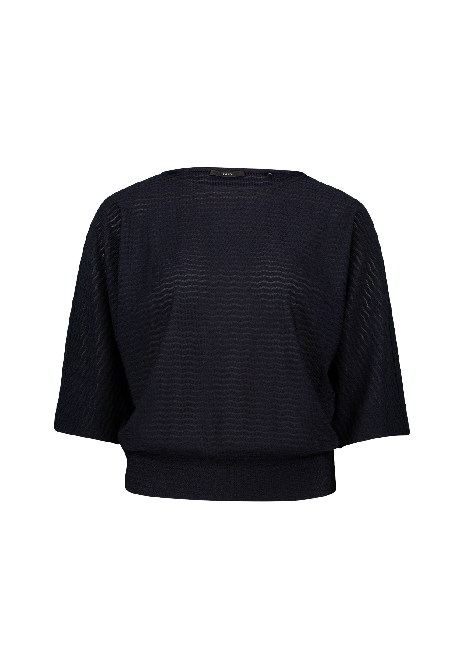 Zero Sweatshirt »zero Sweatshirt mit Strukturmuster«, strukturiert