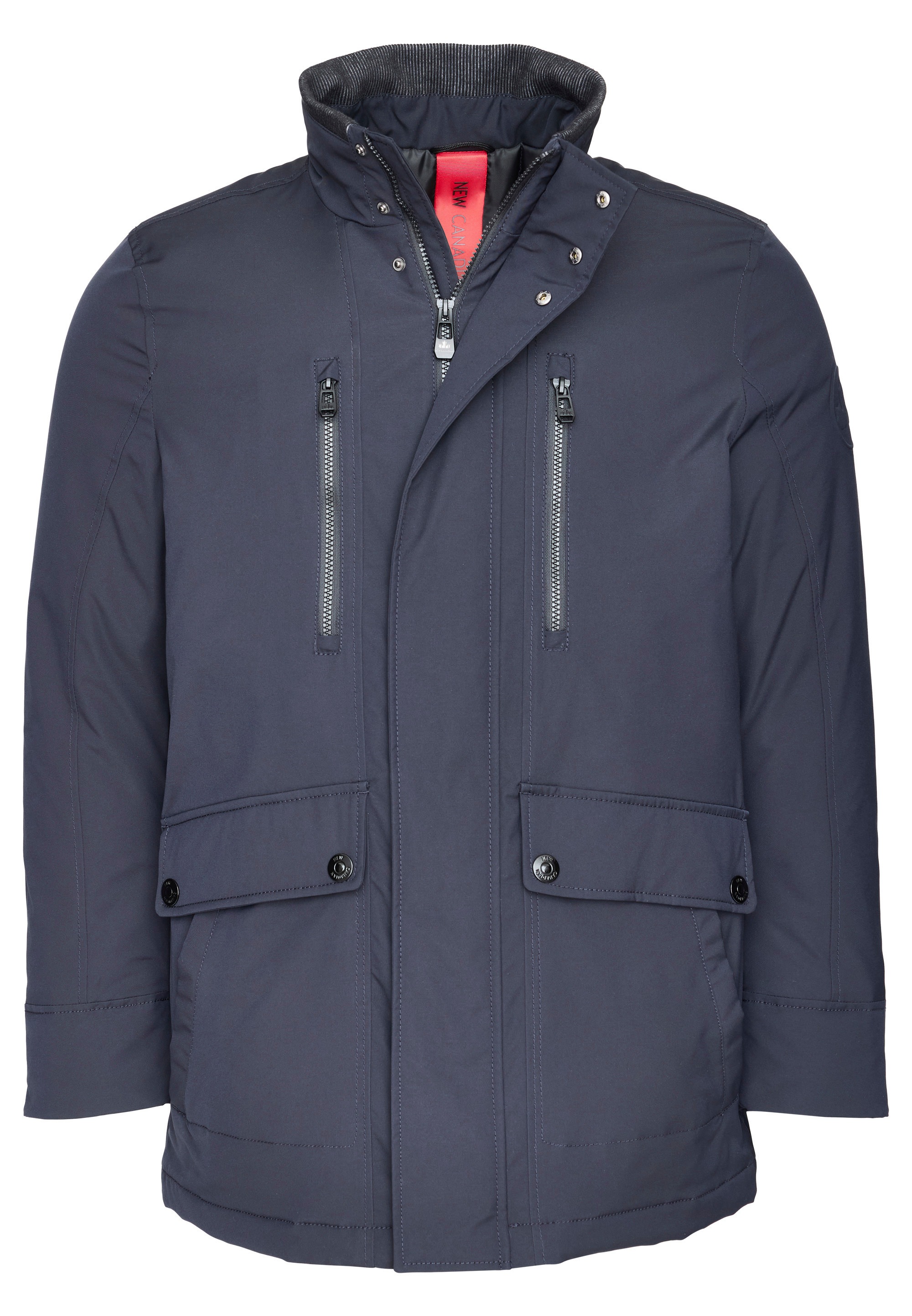 Winterjacke NEW CANADIAN "Shape Memory", Herren, Gr. 26, blau (dunkelblau), 100% Polyester, unifarben, normal, Jacken Winterjacke, mit Zweiwege-Taschen 3