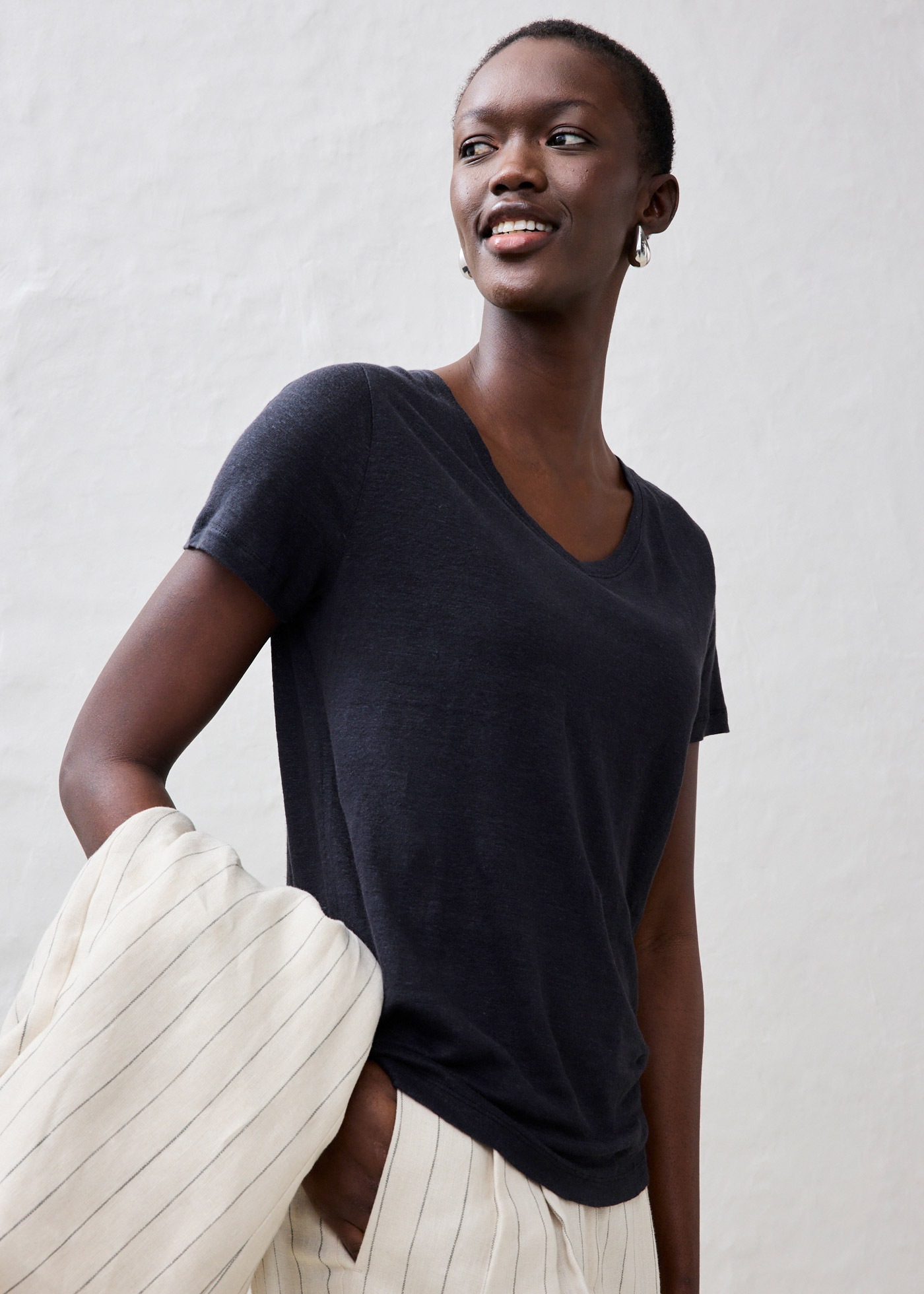 bonprix T-Shirt "Shirt aus reinem Leinen" Shirt aus reinem Leinen günstig online kaufen