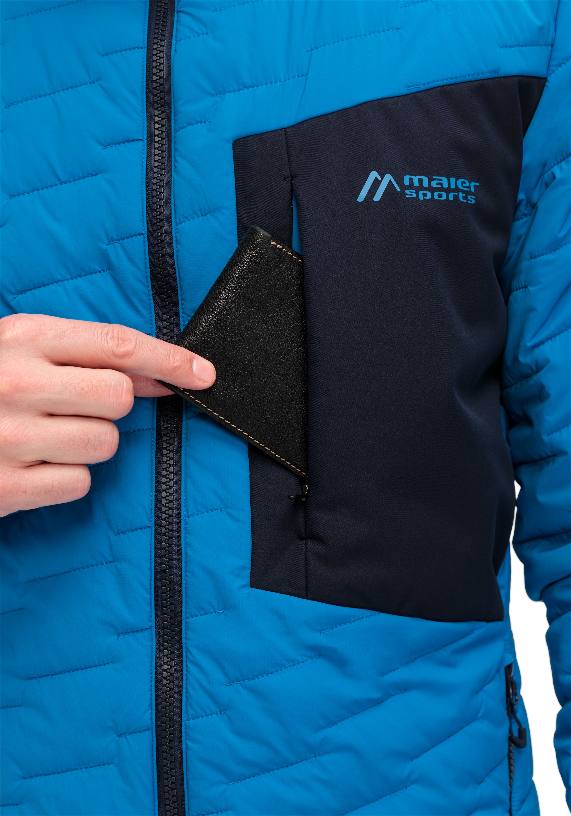 Maier Sports Funktionsjacke »Donovaly M«, Herren Outdoorjacke, Primaloft Jacke mit 3 RV-Taschen und Kapuze
