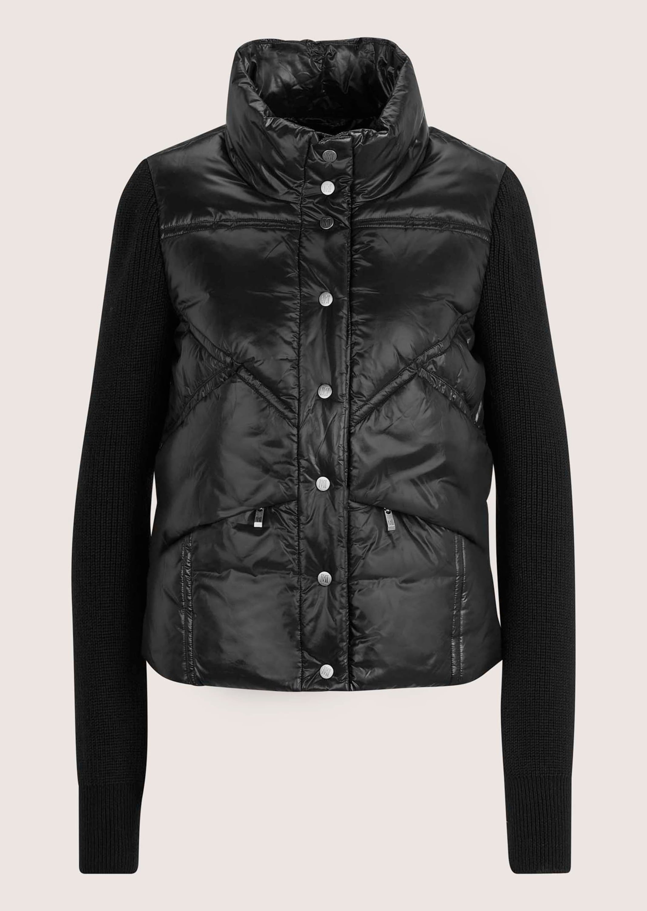 MADELEINE Kurzjacke "Steppjacke Sportive Übergangsjacke mit Strickärmeln" Strickärmel