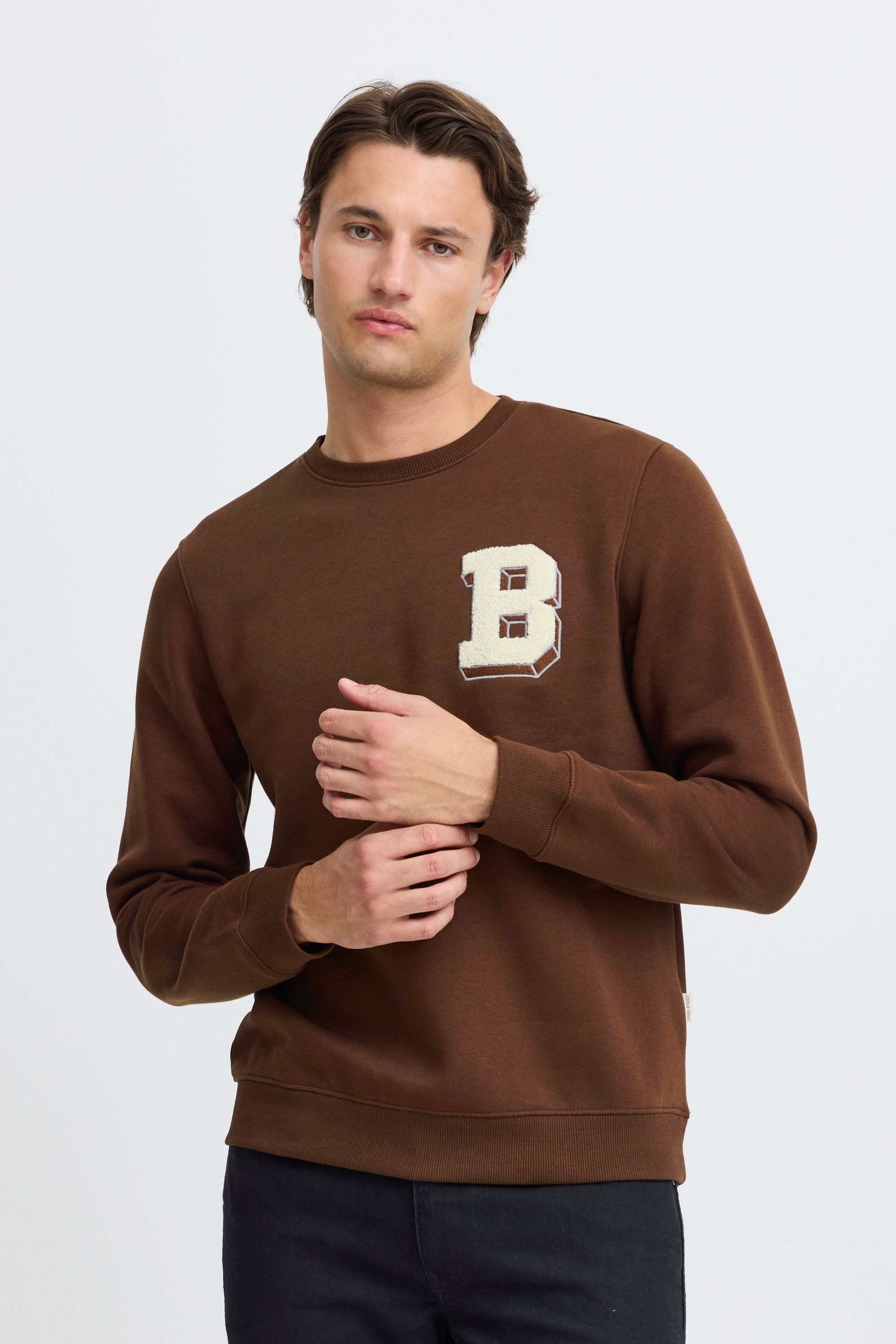 Blend Rundhalspullover "BHSweatshirt" Lässiger Sweatpullover mit Print günstig online kaufen