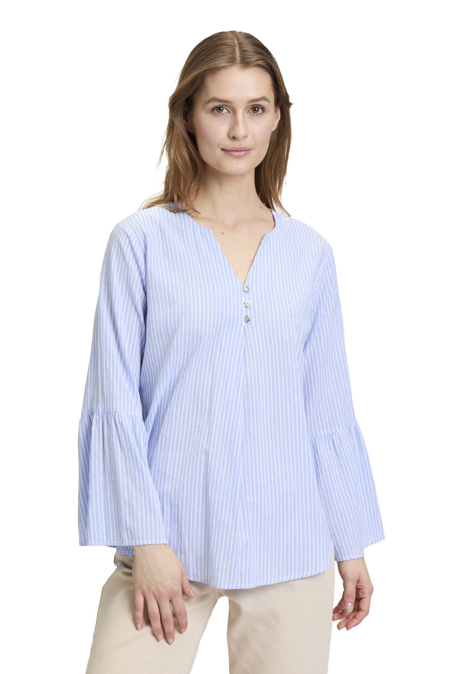 Cartoon Schlupfbluse "Damen mit Streifen" günstig online kaufen