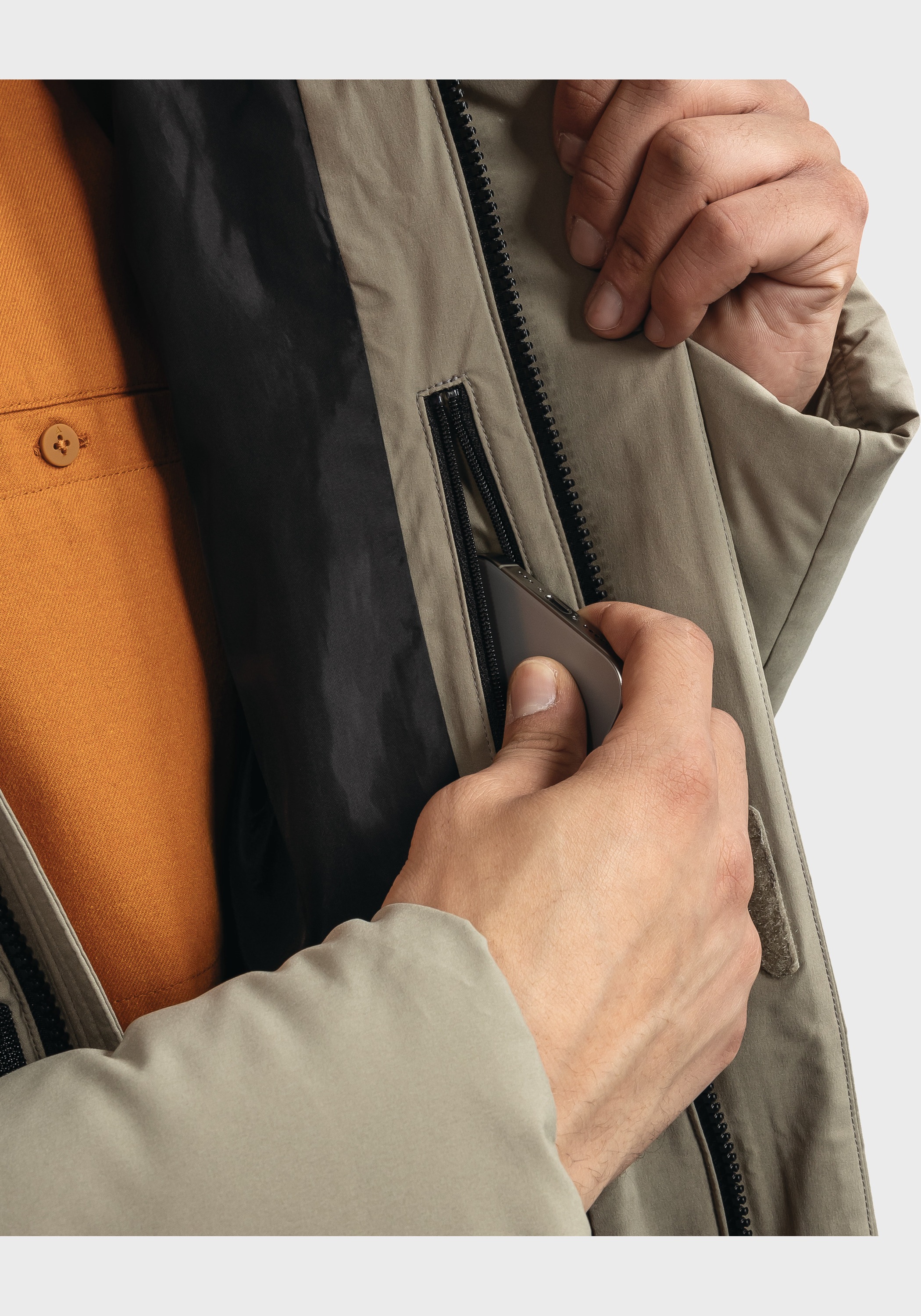 Schöffel Langjacke »Urban Down Coat Style Cers MNS«, mit Kapuze
