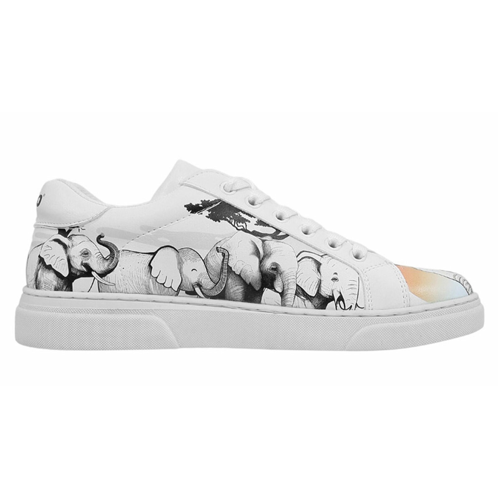 Thumbnail - DOGO Sneaker "Ace Sneakers Sunset Animals Damen Sneaker / Female", Vegan