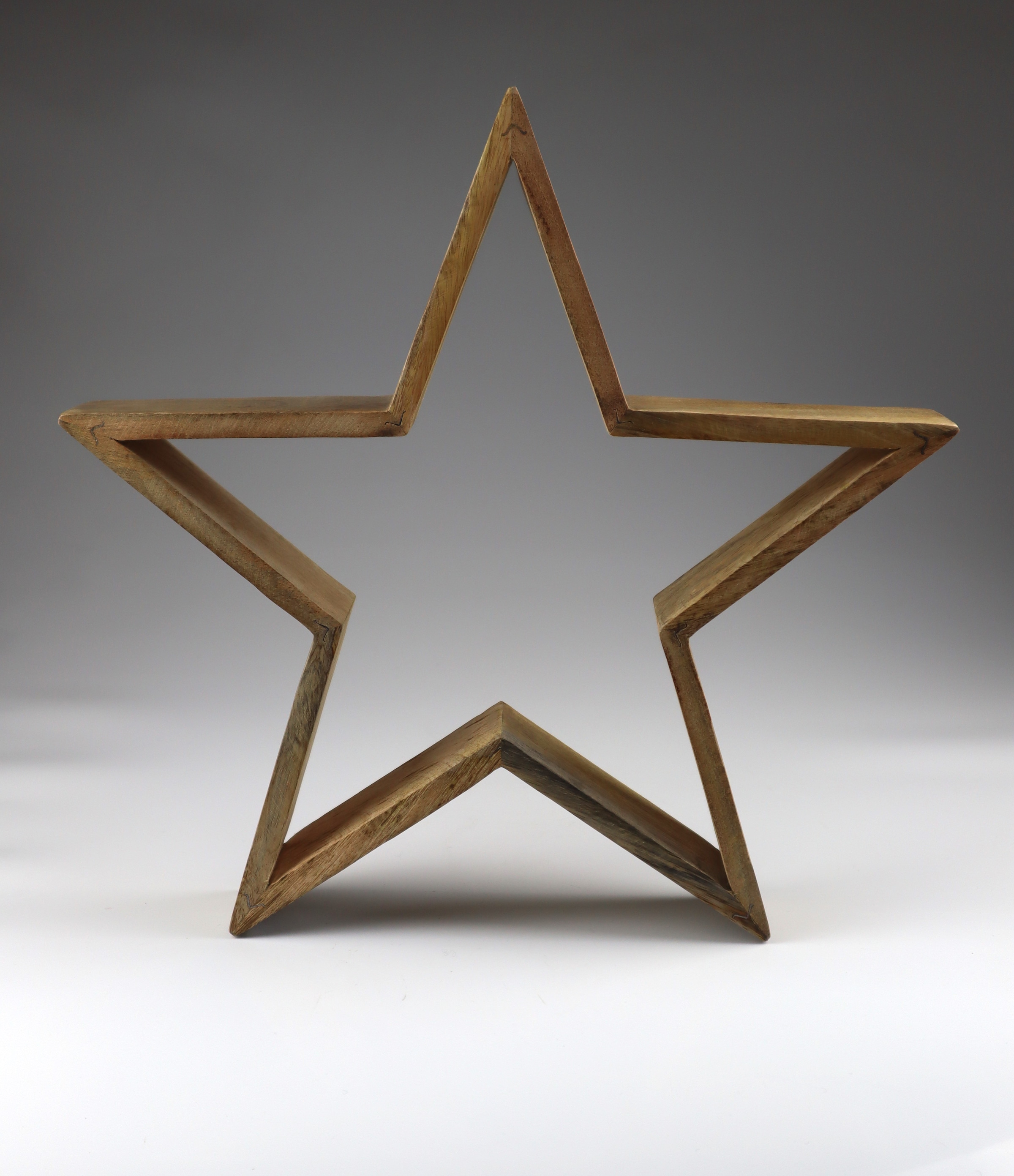 AM Design Dekostern "aus Holz" 2er Set, BxHxT: 6x28x28 cm