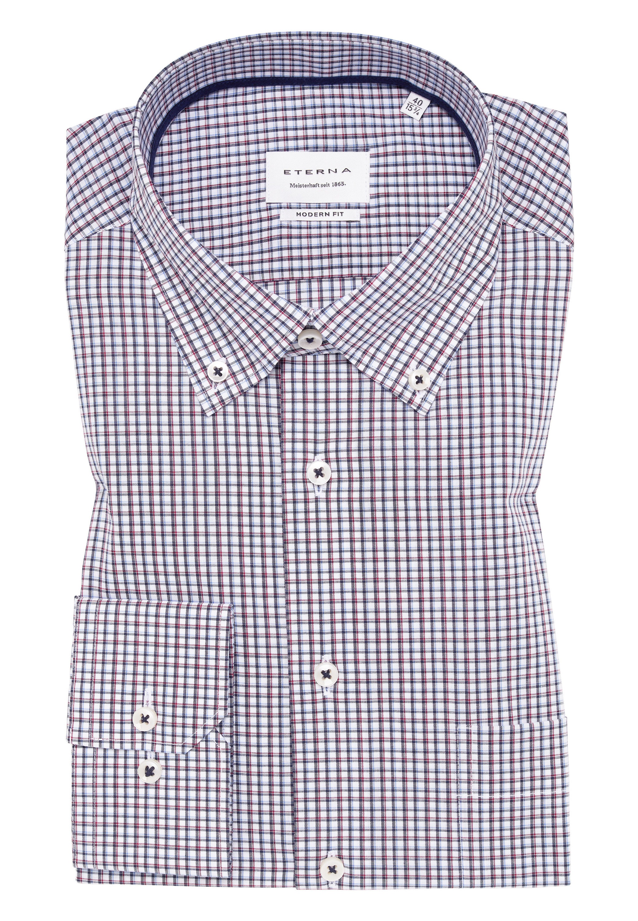 Eterna Langarmhemd »MODERN FIT« NON IRON (bügelfrei)