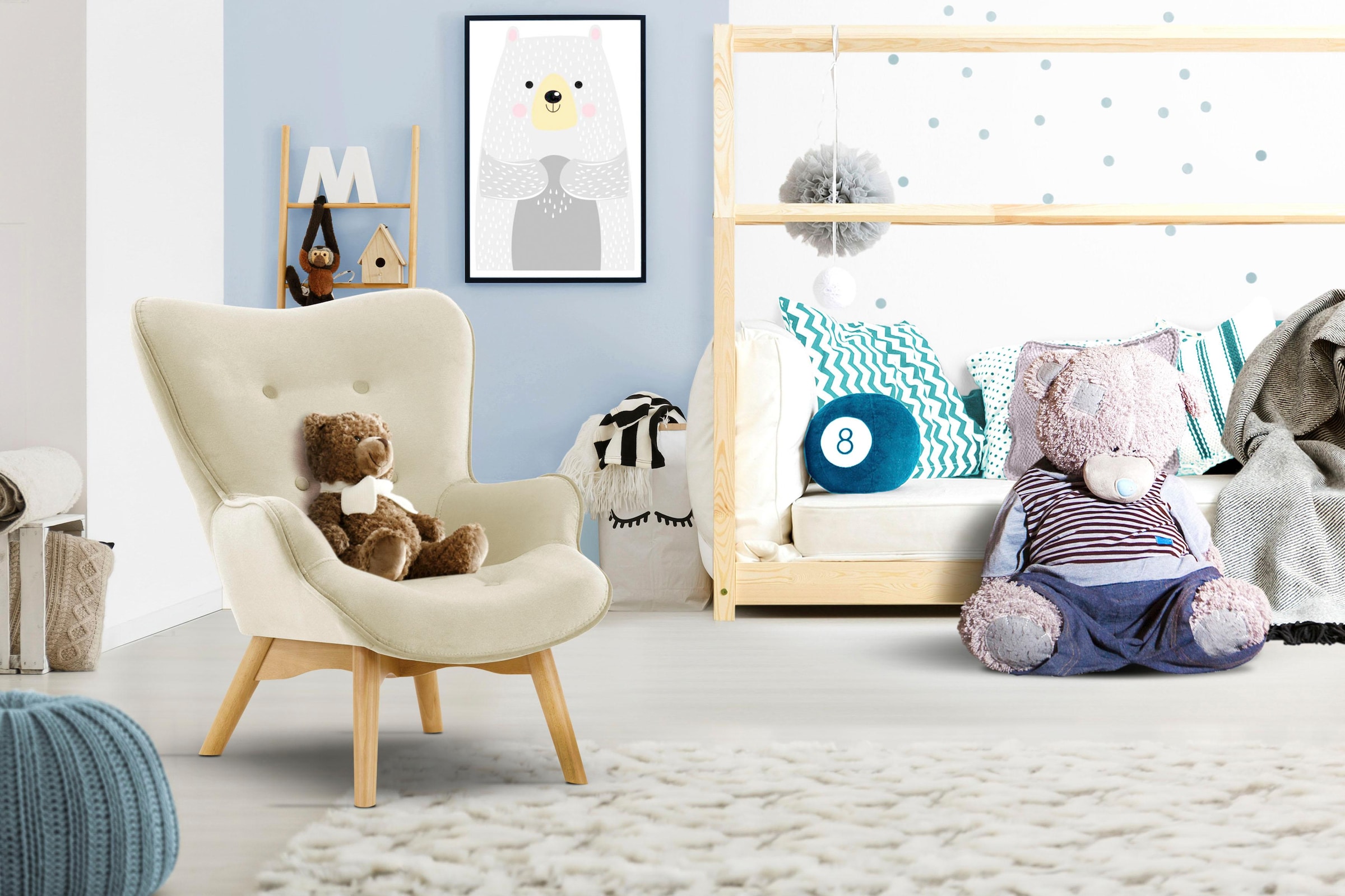 Home affaire Sessel "Duca Mini" in kleiner Ausführung für Kinder günstig online kaufen