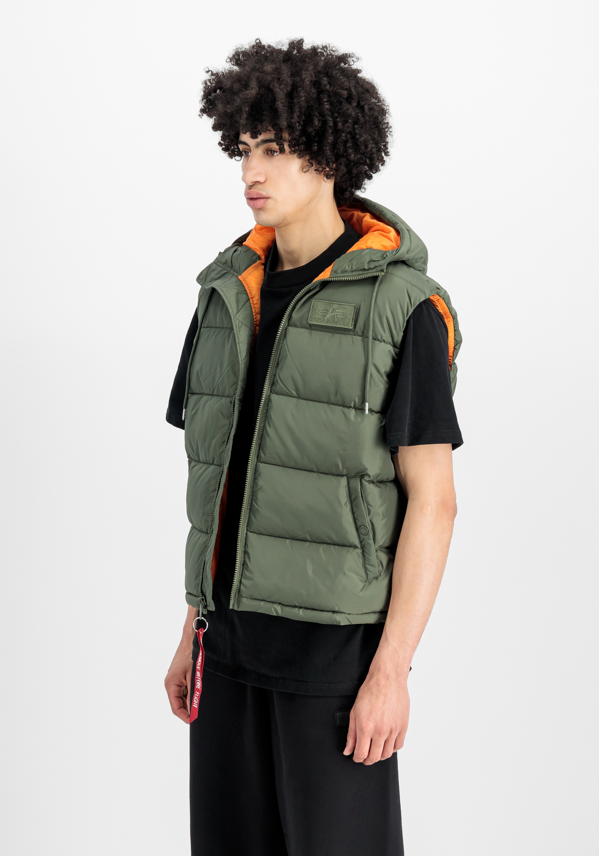 Alpha Industries Wendejacke "Hooded Puffer Vest FD"