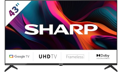 LED-Fernseher »SHARP 43GL4260E Google TV 108 cm (43 Zoll) 4K Ultra HD Google TV«, 108...