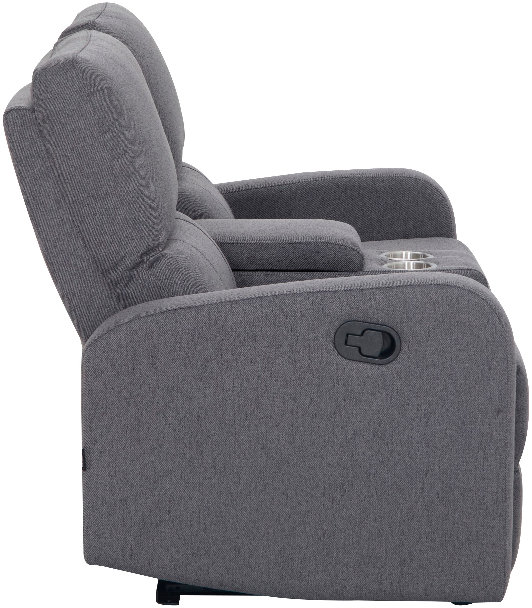 Home affaire 2-Sitzer »TOURNAY, 2er-Kinosofa, Liegesofa, TV-Sessel, Multimedia-Sofa«, mit manueller Relaxfunktion, Getränkehalter, Staufach