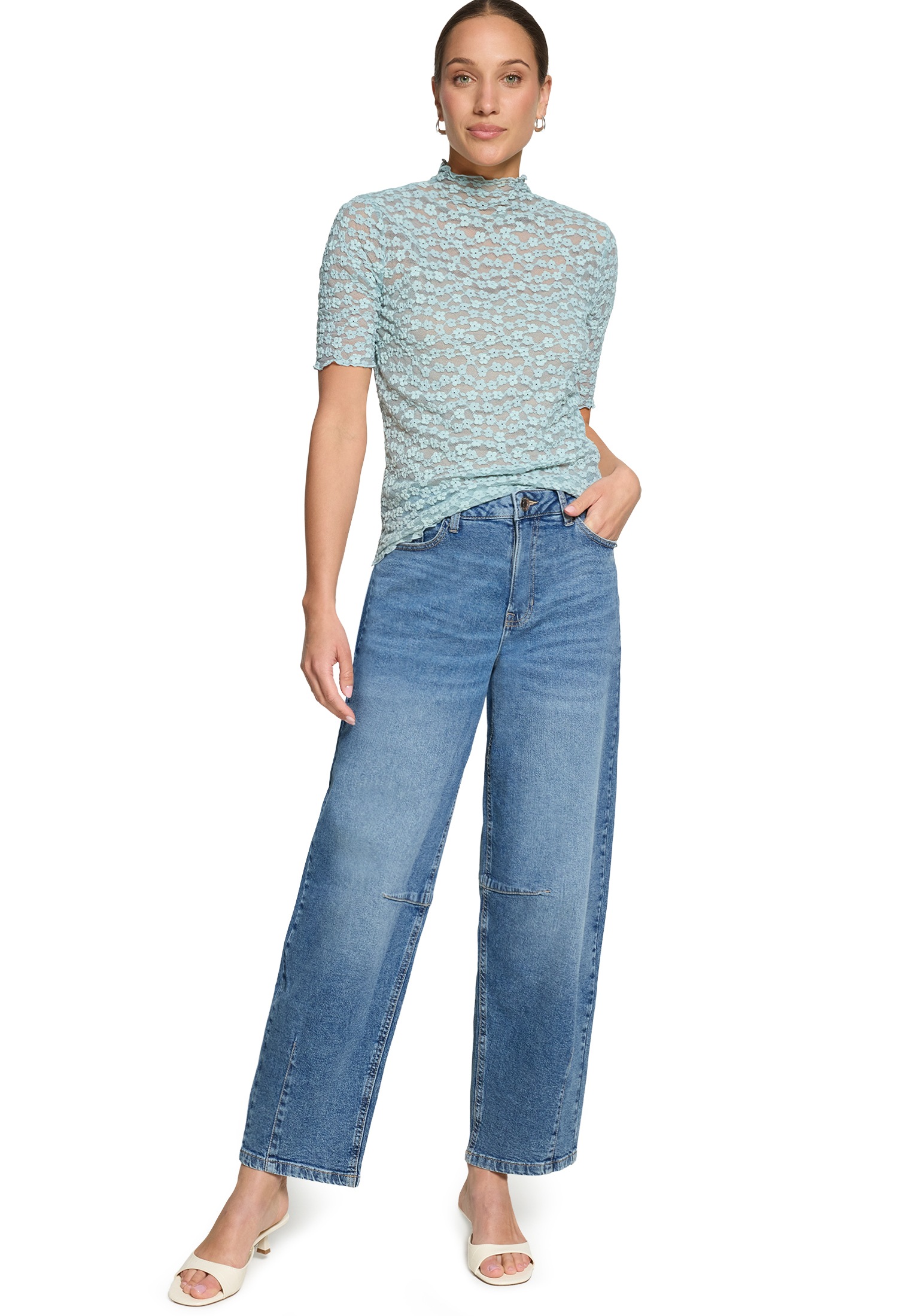 Zero Kurzarmshirt »Damen kurzarm« 1 Spitze