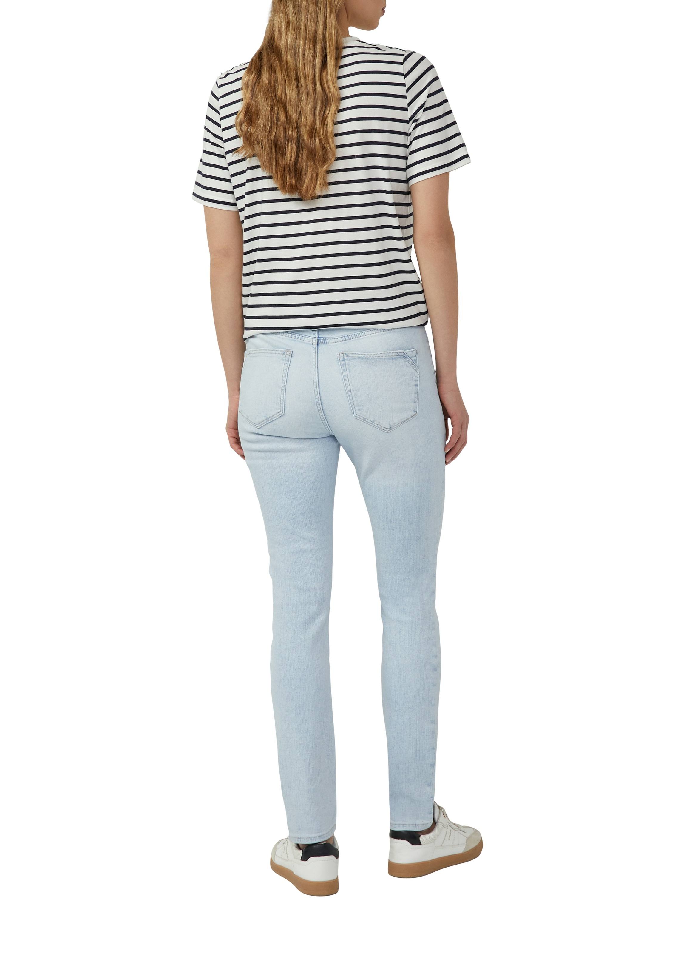 Skinny-fit-Jeans S.OLIVER "IZABELL", Damen, Gr. 34, Länge 30, light blau, Denim/Jeans, Obermaterial: 84% Baumwolle, 14% Polyester, 2% Elasthan, skinny fit lang, Jeans, in coolen, unterschiedlichen Waschungen 3