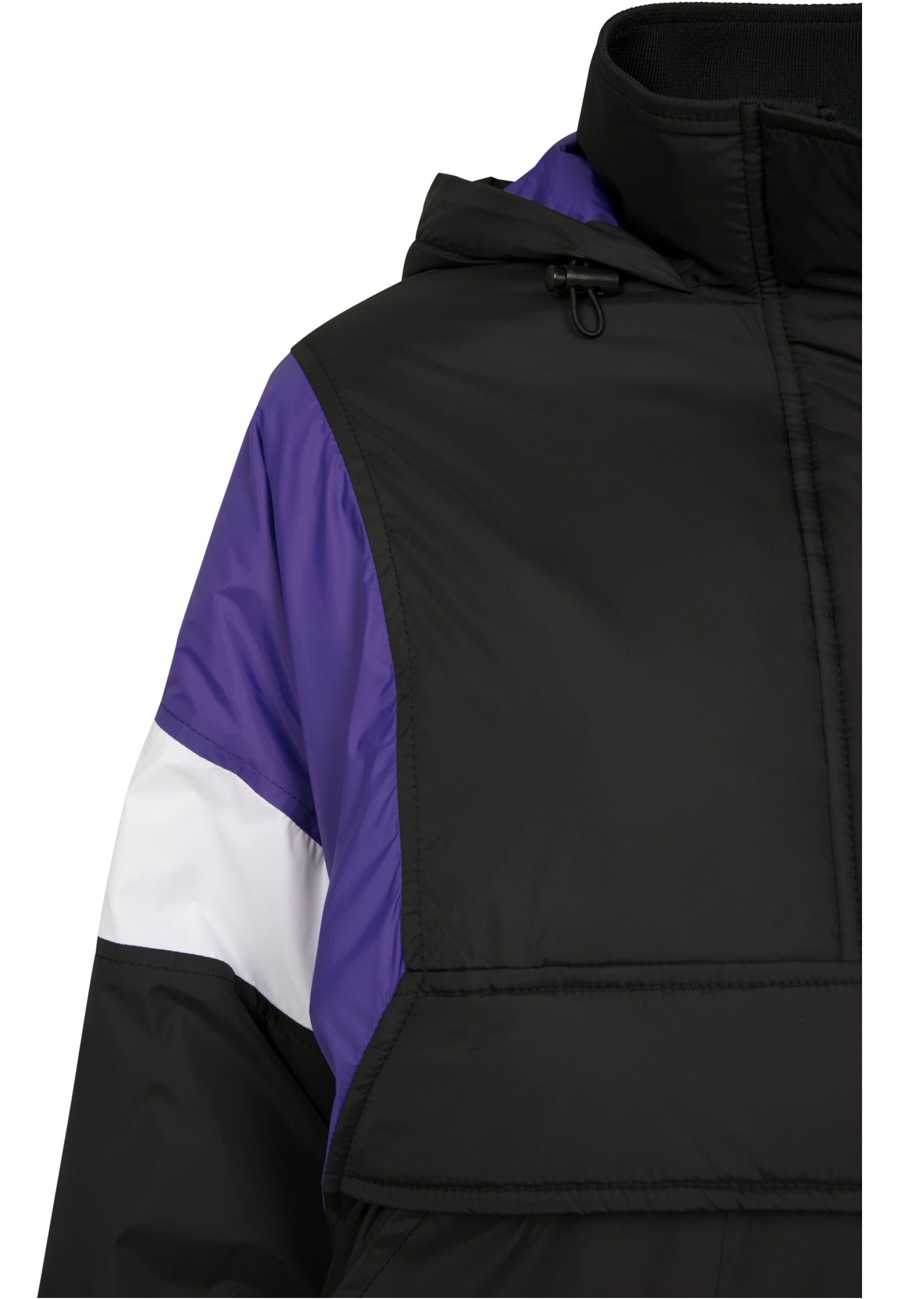 URBAN CLASSICS Allwetterjacke »Urban Classics Damen Ladies 3-Tone Padded Pull Over Jacket«, (1 St.), mit Kapuze