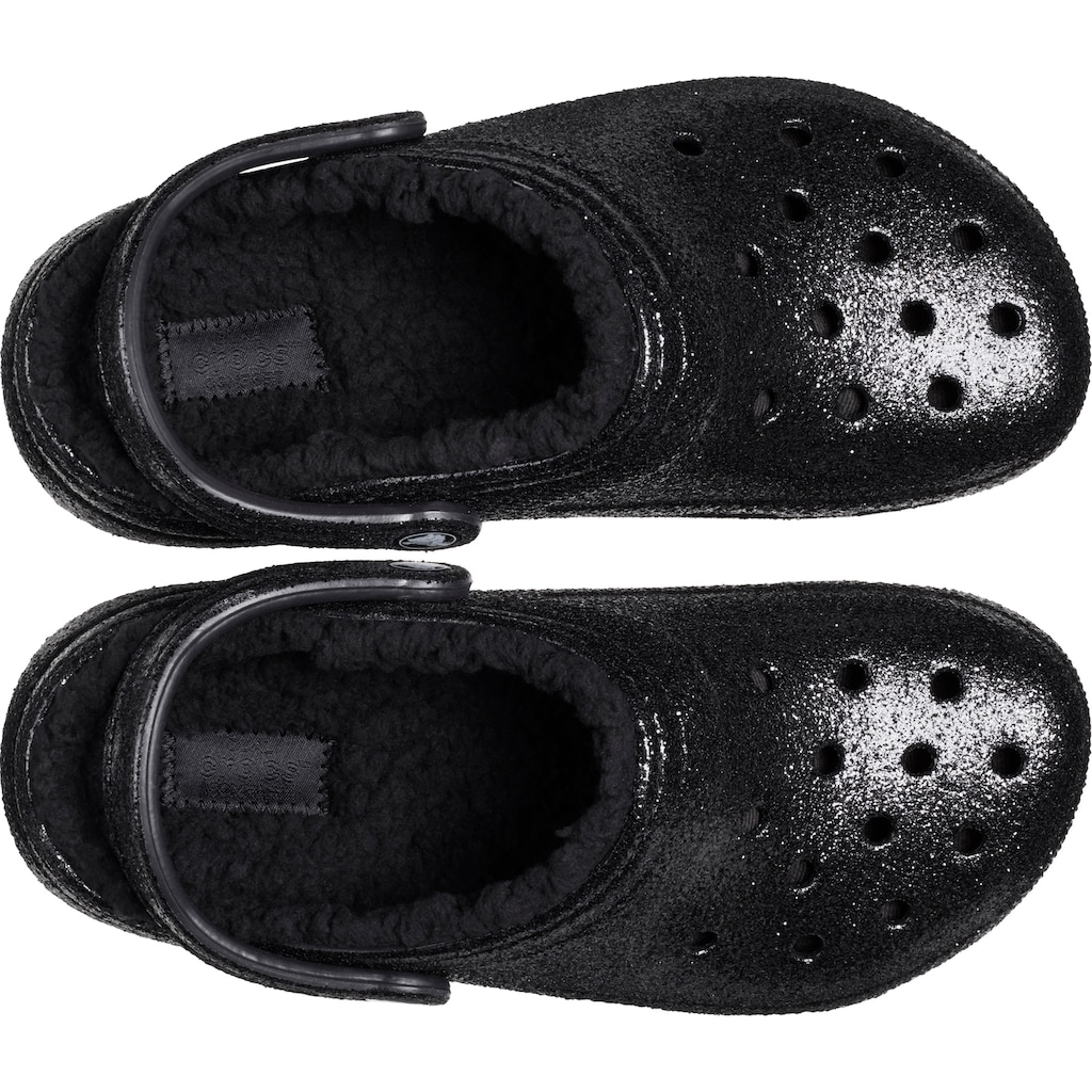 Crocs Clog »Classic Glitter Lined Clog«, für Drinnen und Draußen