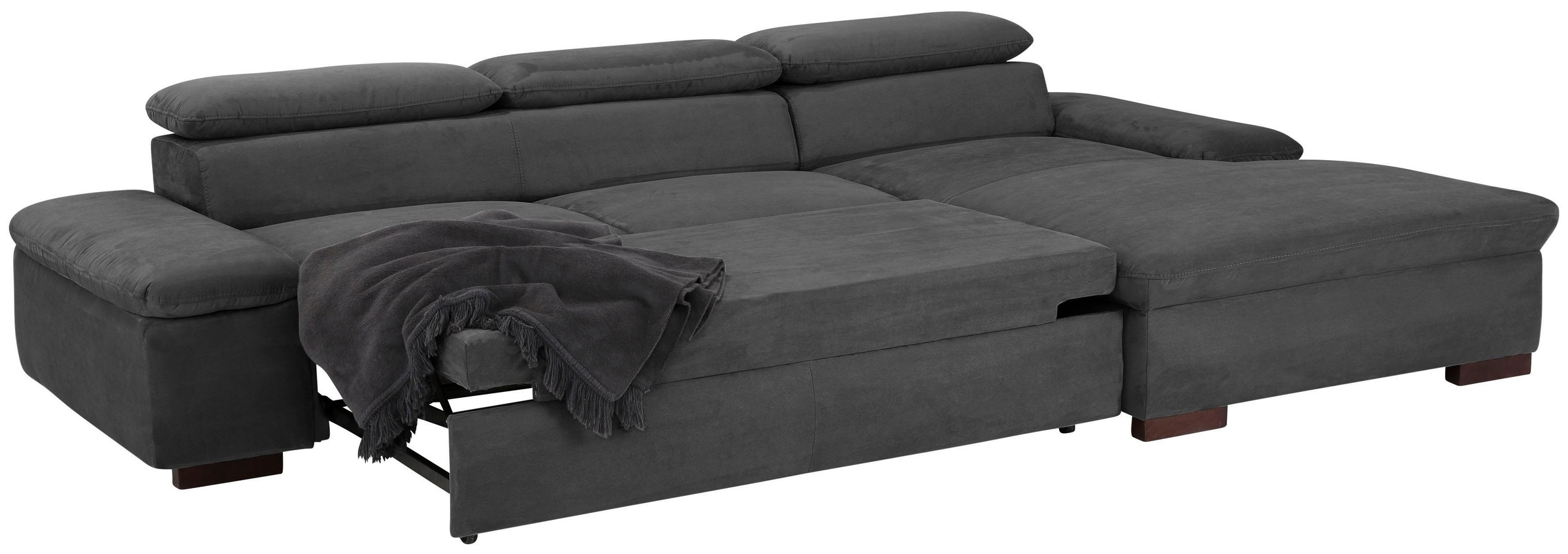 Home affaire Ecksofa »Alberto L-Form«, mit Kopfteilverstellung, wahlweise mit Bettfunktion
