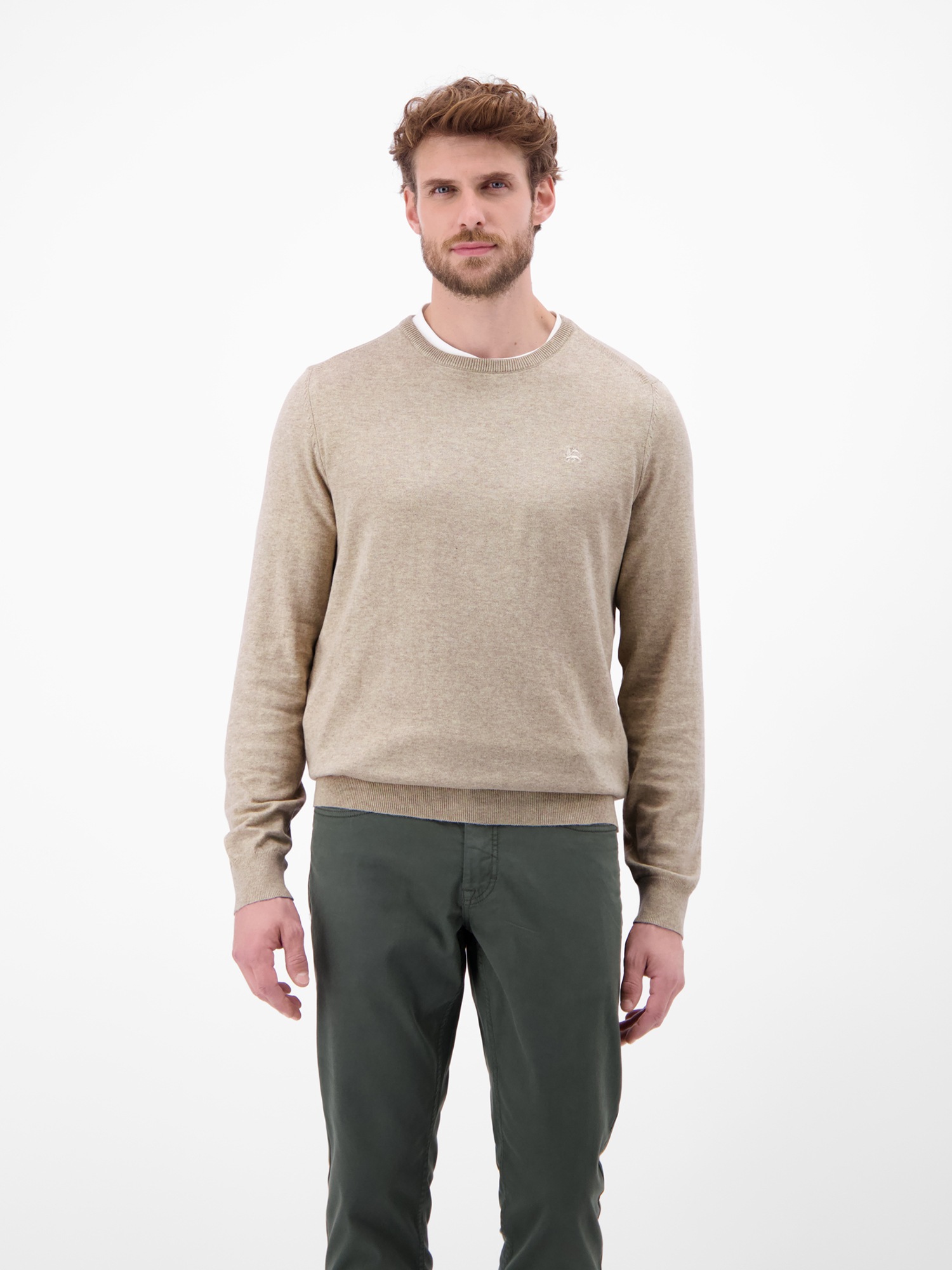 LERROS Strickpullover "Herren Basic Strickpullover"