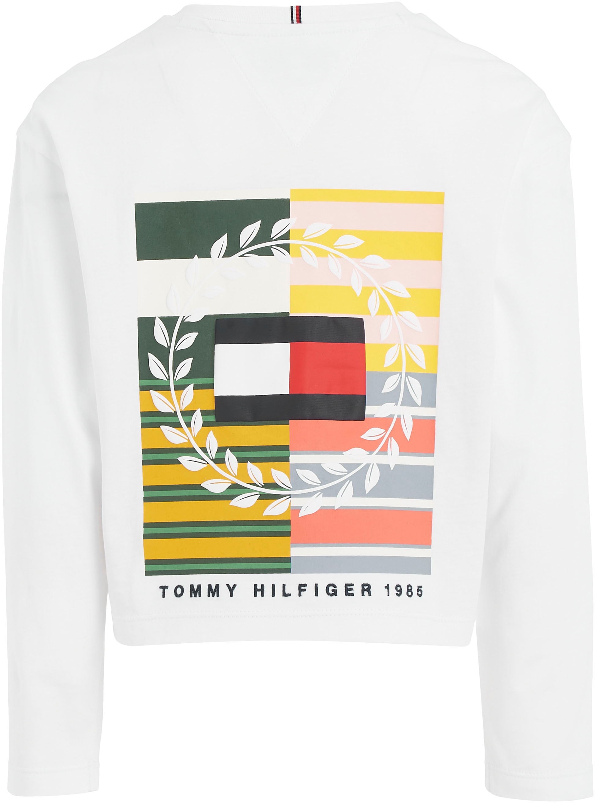 Tommy Hilfiger Langarmshirt »MULTI ARTWORK TEE L/S«, mit großem Print auf dem Rücken & kleinem auf der Brust