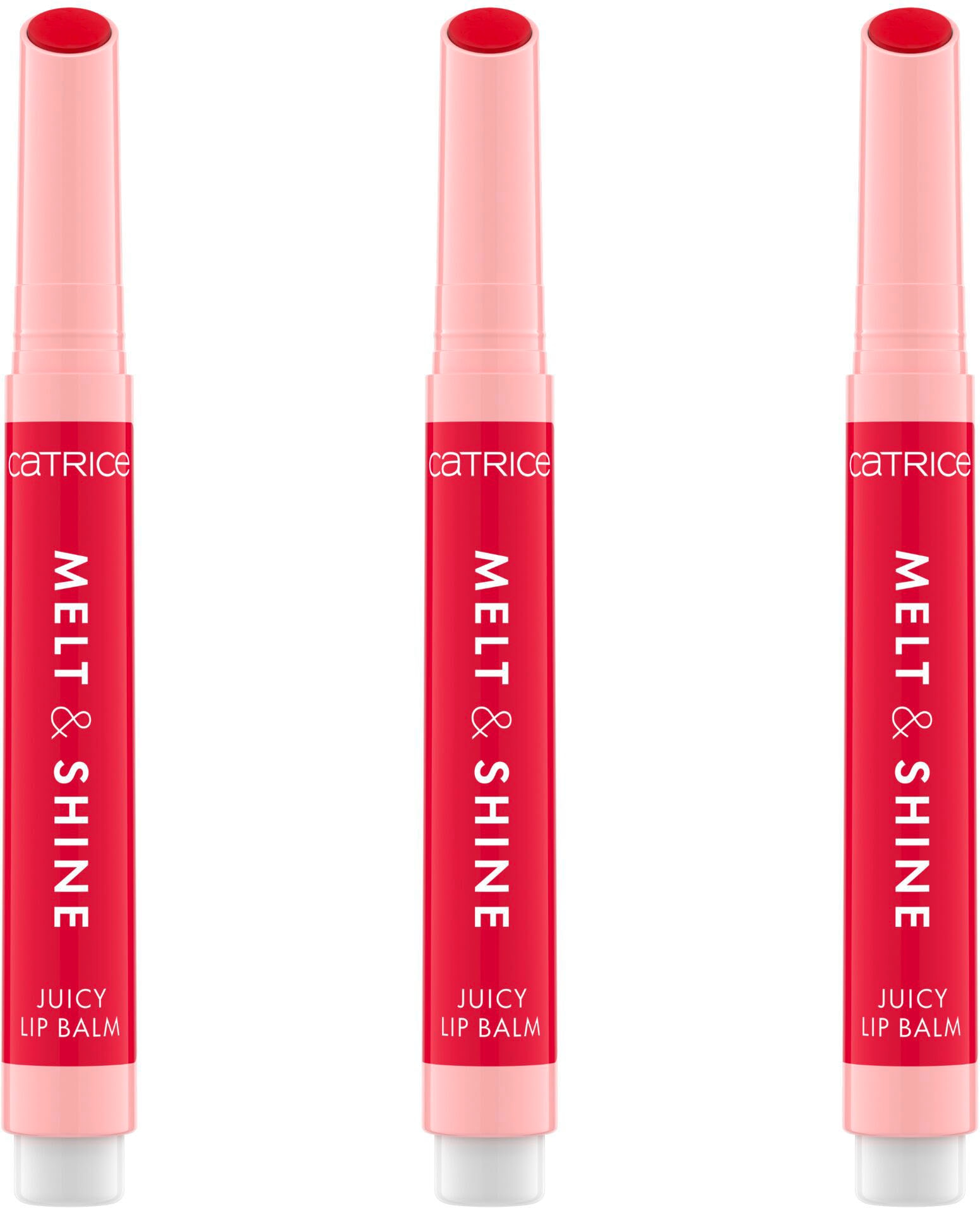 Lippenbalsam »Melt & Shine Juicy Lip Balm«, (Set, 3 tlg.)