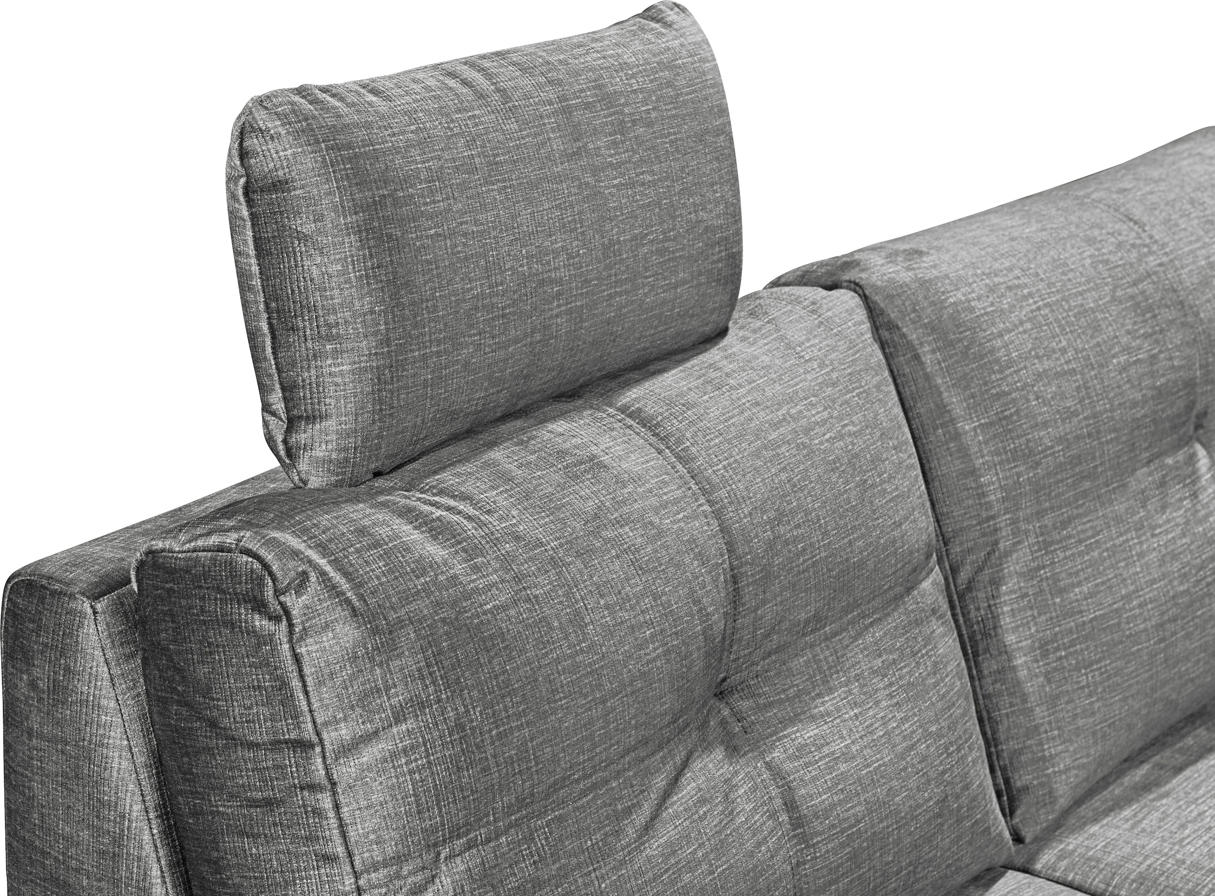 ED EXCITING DESIGN Wohnlandschaft »Alija U-Form«, mit Bettfunktion, Bettkasten, Armteilverstellung & Kopfstützen